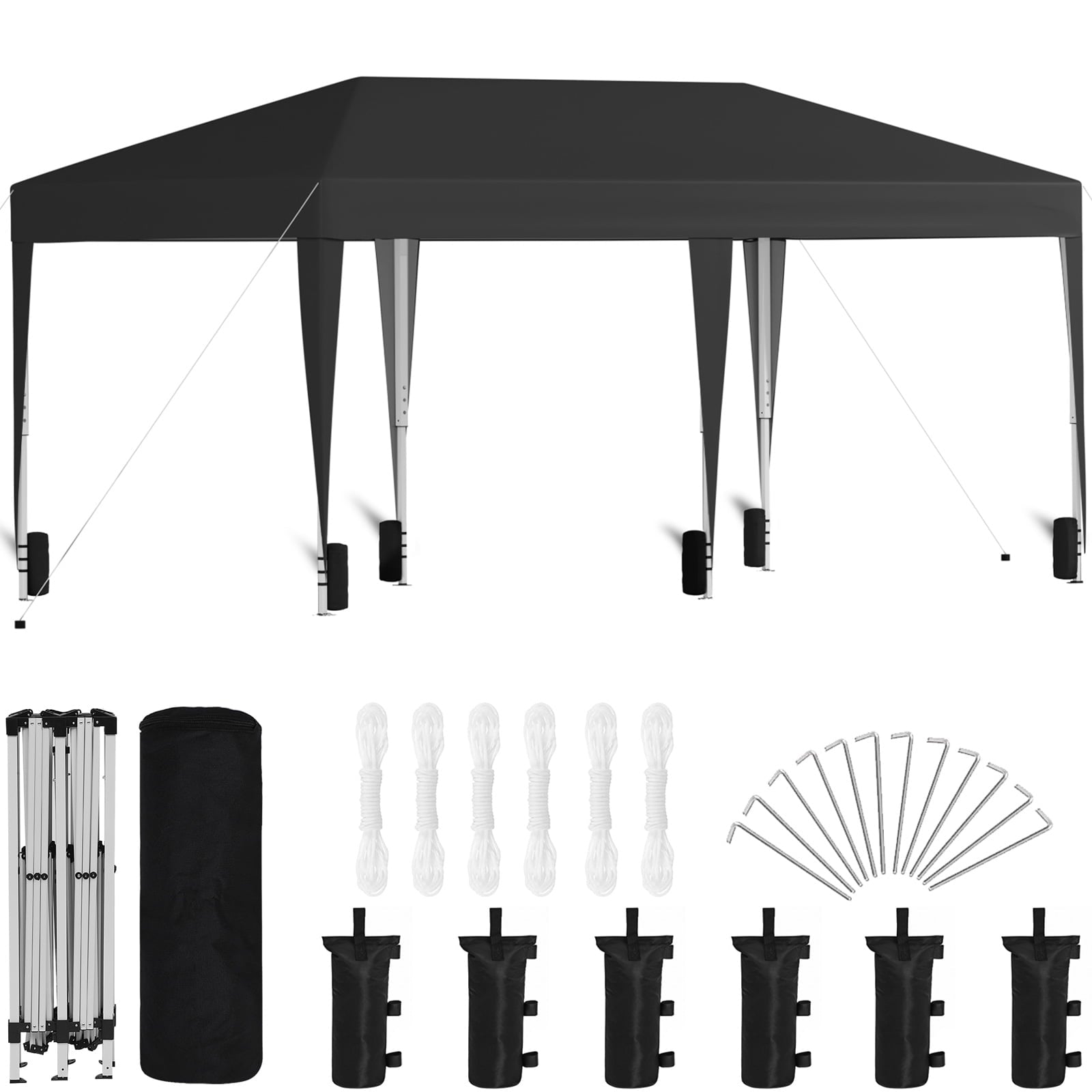 10 x 20 Pop Up Tents Outdoor Canopy Instant Folding for Events Party, Wedding Canopy and Backyard