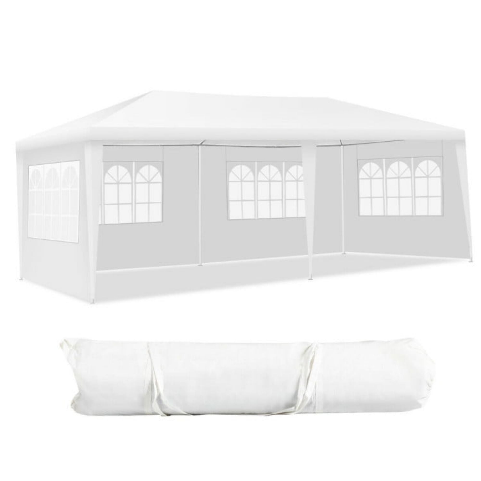 SUGIFT 20 Ft. W x 10 Ft. D Outdoor Party Tent Canopy with 4 Removable Sidewalls