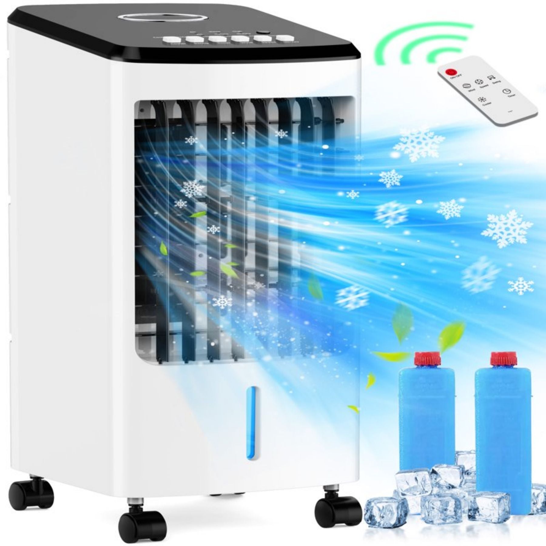 SUGIFT Portable Evaporative Air Cooler 3-in-1 Cooling Fan with 3 Speeds for Home & Office