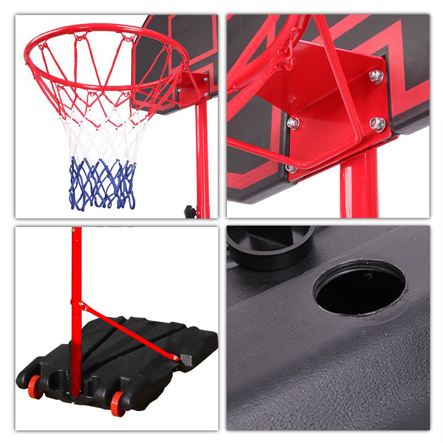 SUGIFT Portable Height Adjustable Basketball Hoop for Kids