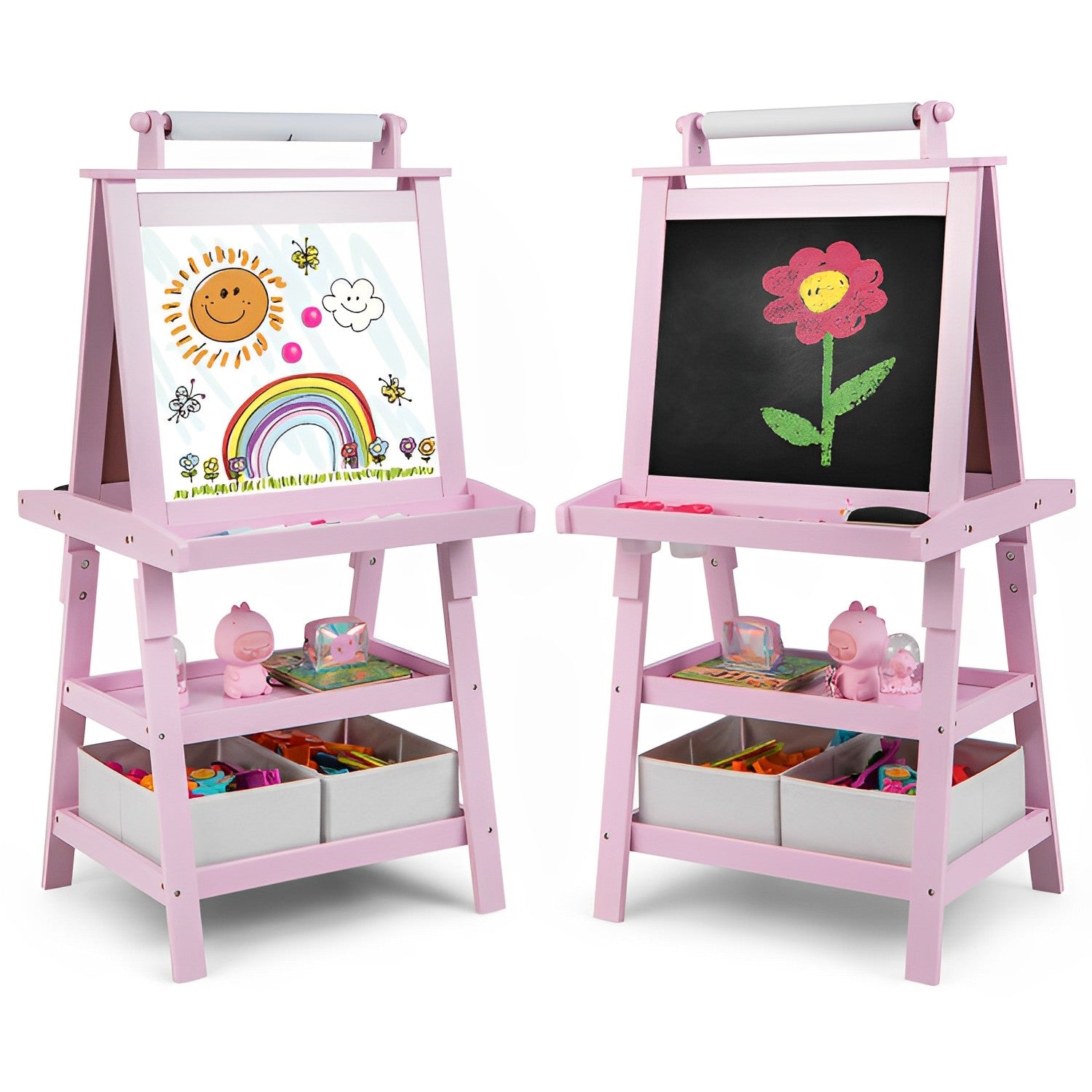 3-in-1 Double-Sided Storage Art Easel