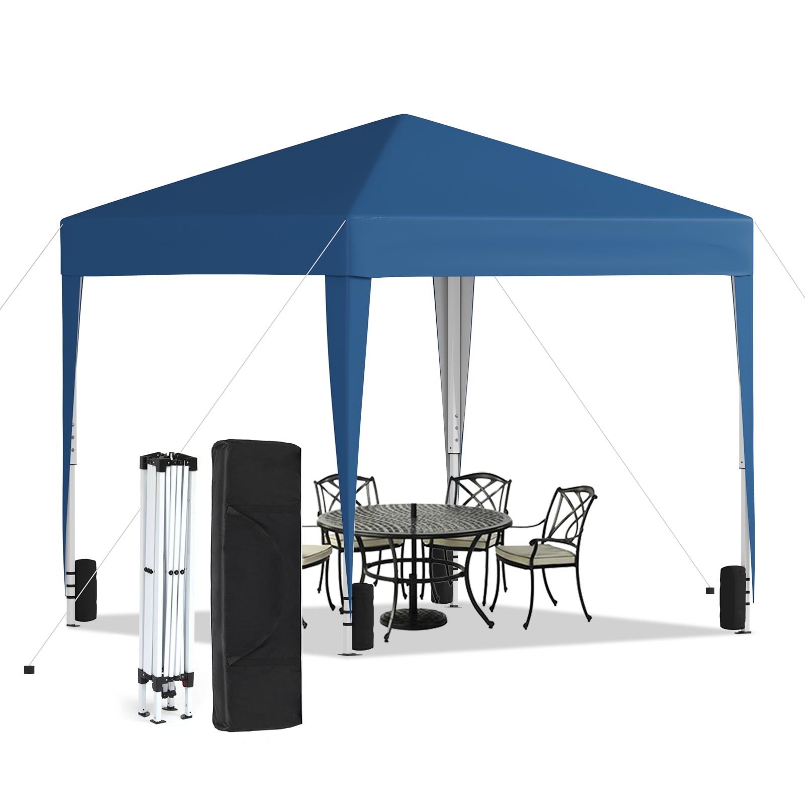 10 x 10ft Pop Up Canopy Outdoor Durable Portable Folding Instant Canopy with 4 Sandbag & Carrying Bag