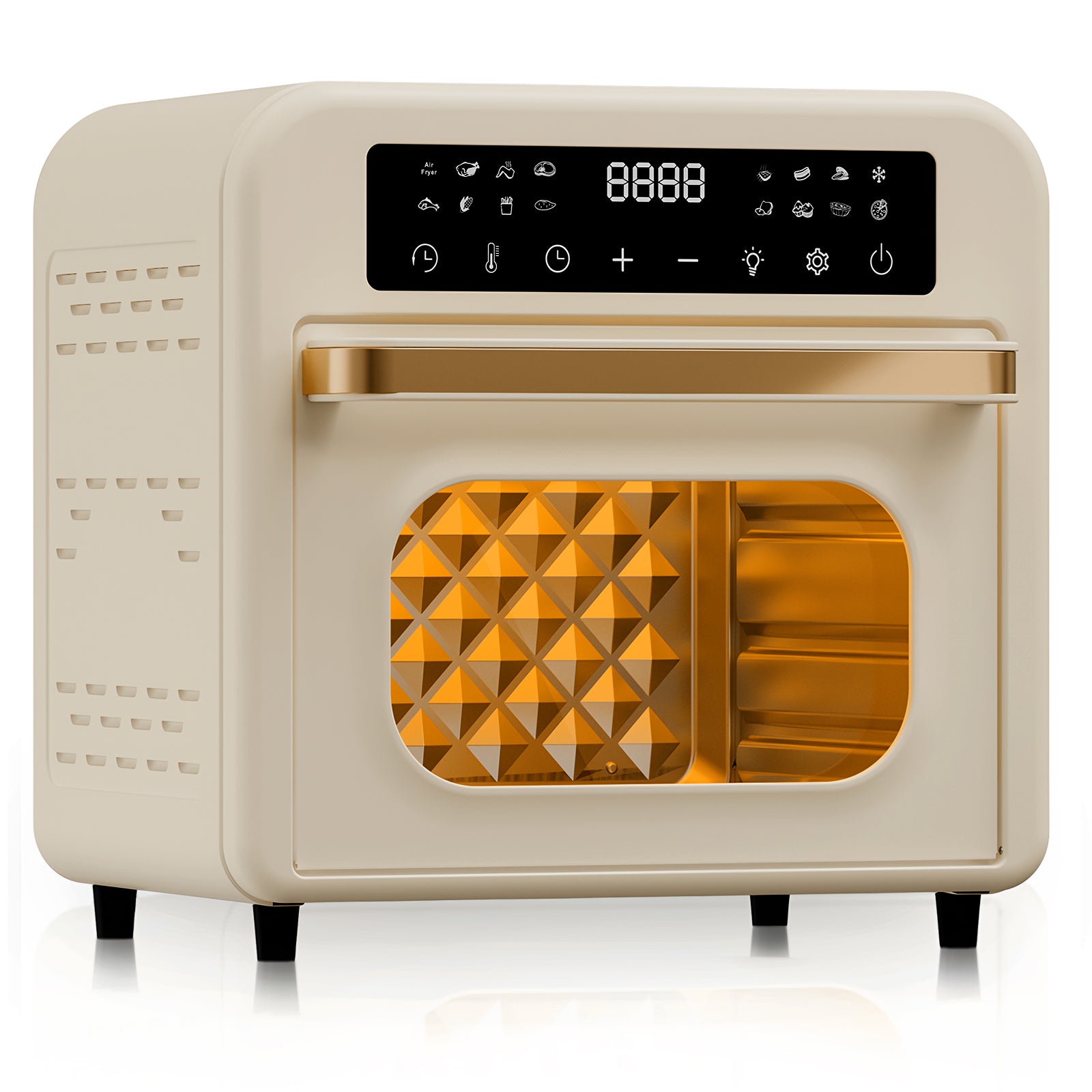 16-in-1 Air Fryer 15.5 Qt Toaster Oven with Oven Mitts