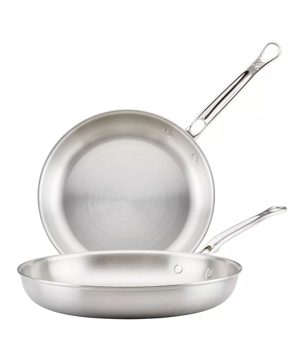 SUGIFT Stainless Steel 9.5" & 11" Nonstick Open Fry Pan, Set of 2