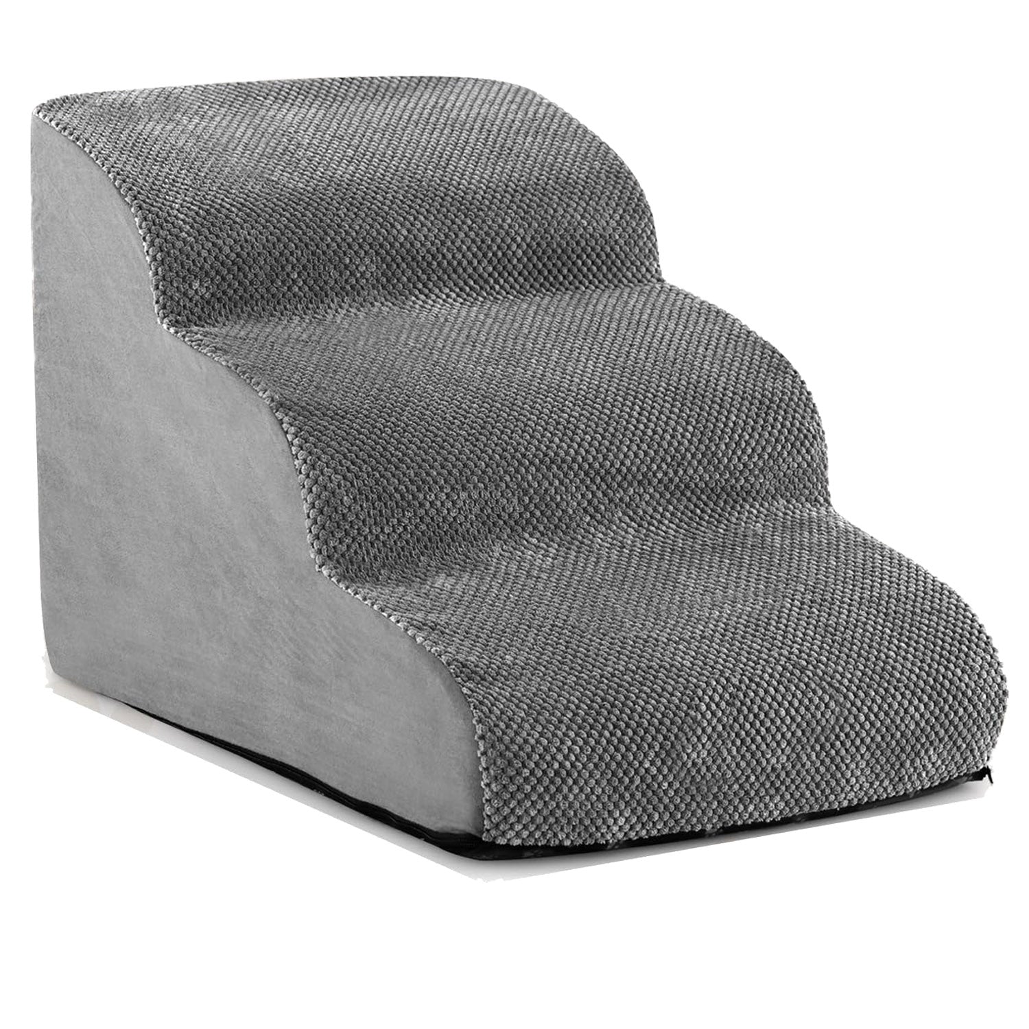 3-Tier Non-Slip Dog Steps with High-Density Sponge and Silicone Paw Prints