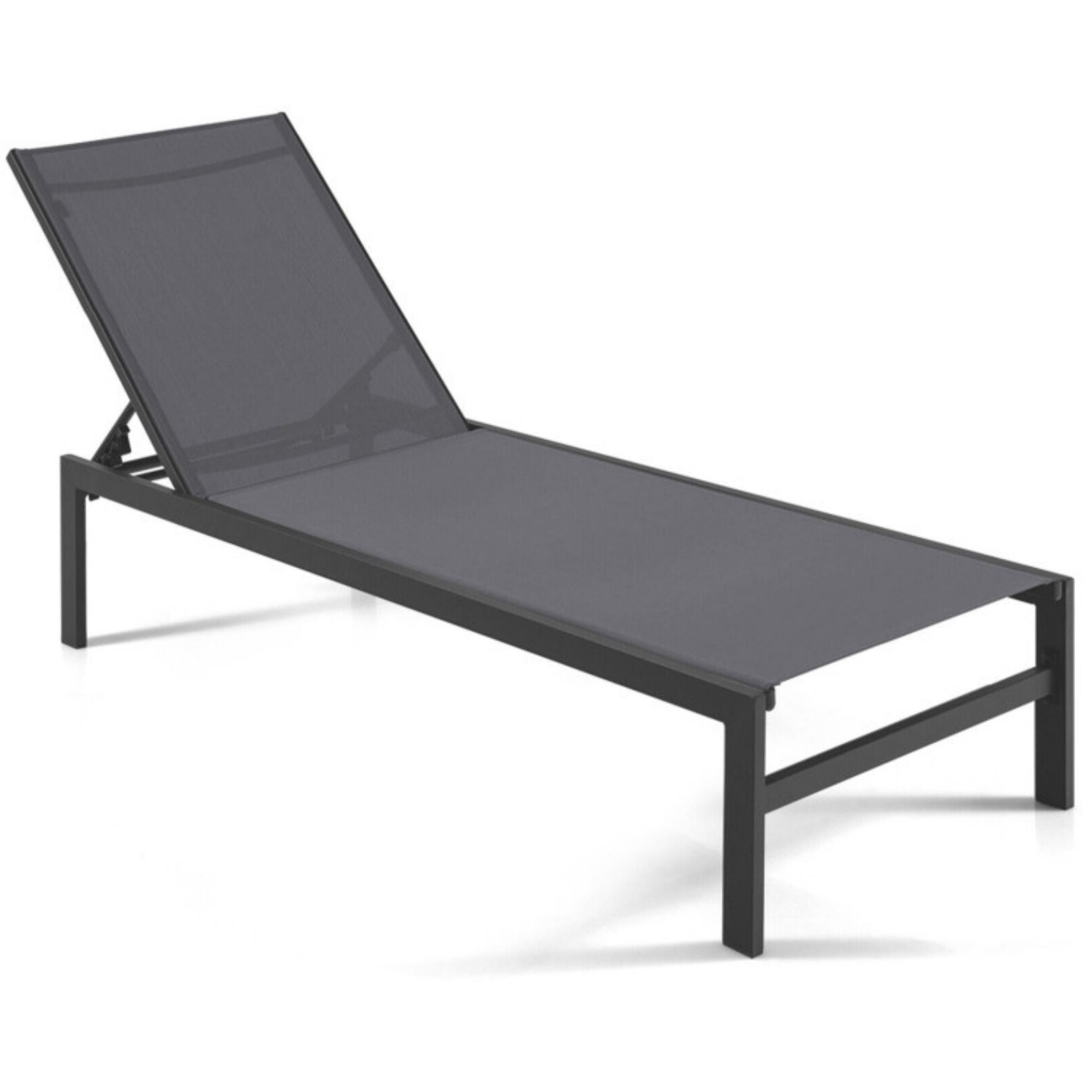 SUGIFT 6-Position Chaise Lounge Chairs with Rustproof Aluminium Frame