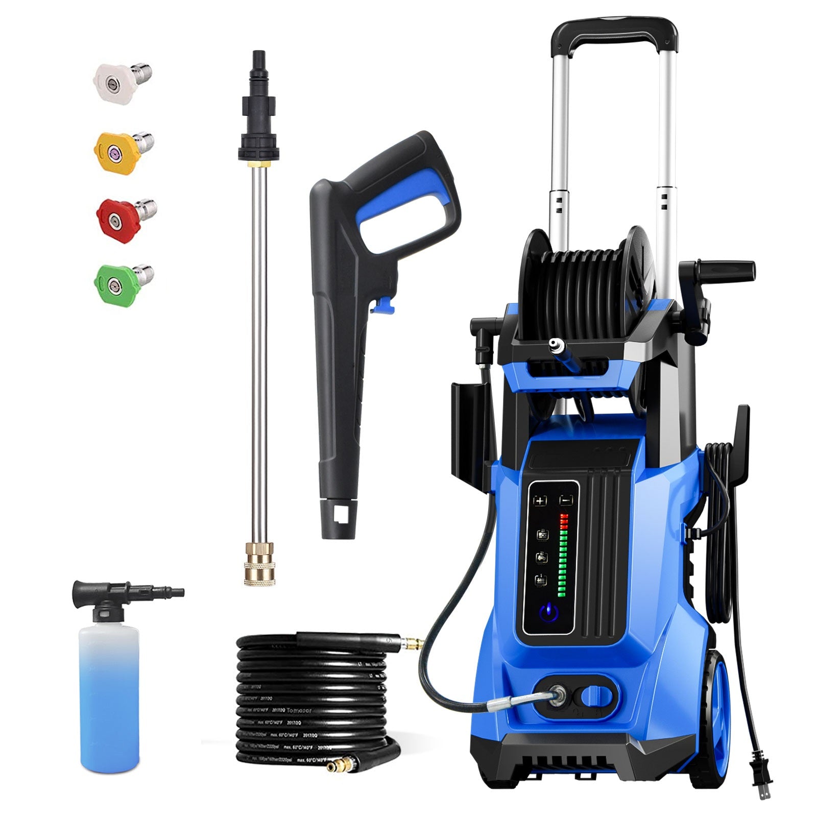 Electric Pressure Washer with Touch Screen Adjustable Pressure