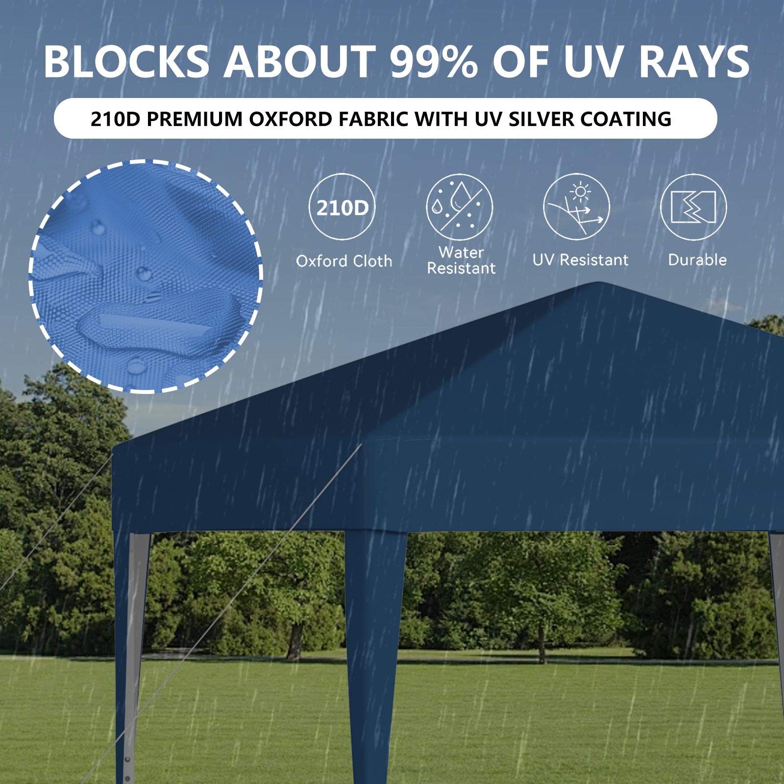 10 x 10ft Pop Up Canopy Outdoor Durable Portable Folding Instant Canopy with 4 Sandbag & Carrying Bag