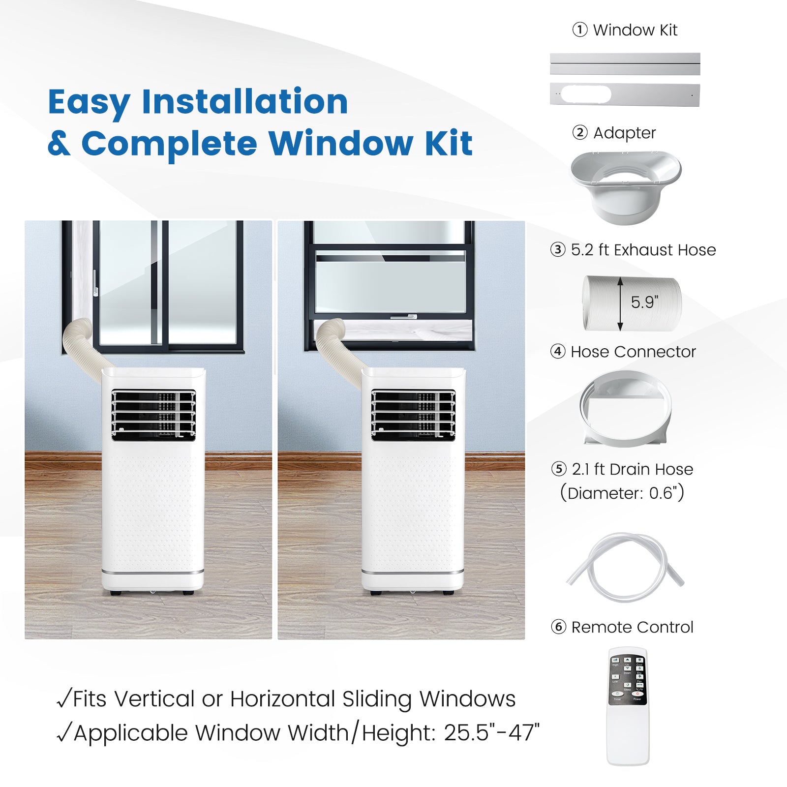 10000 BTU Portable Air Conditioner with Dehumidifier