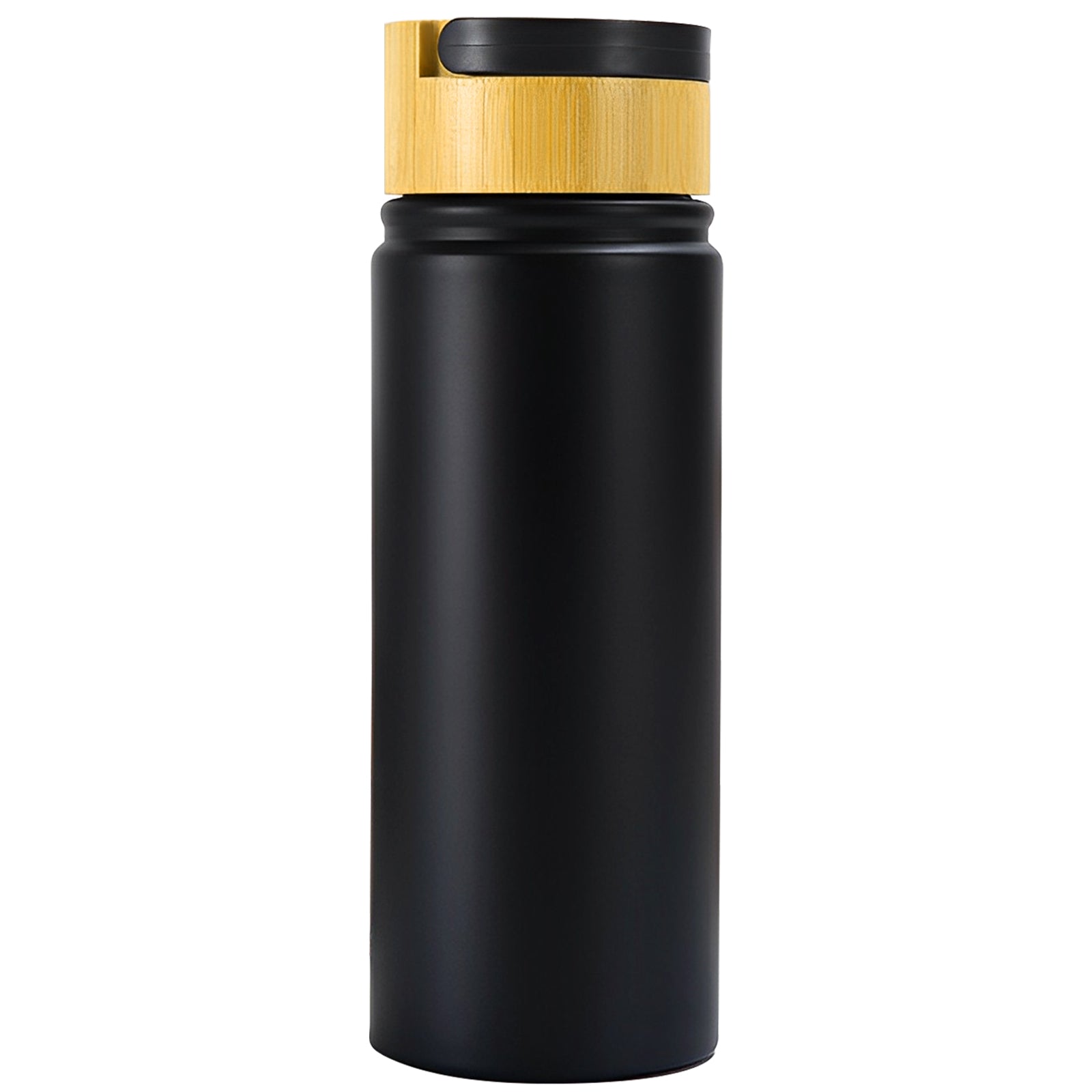 17oz Insulated Water Bottle, Stainless Steel Sports Water Cup with Bamboo Wooden Lid