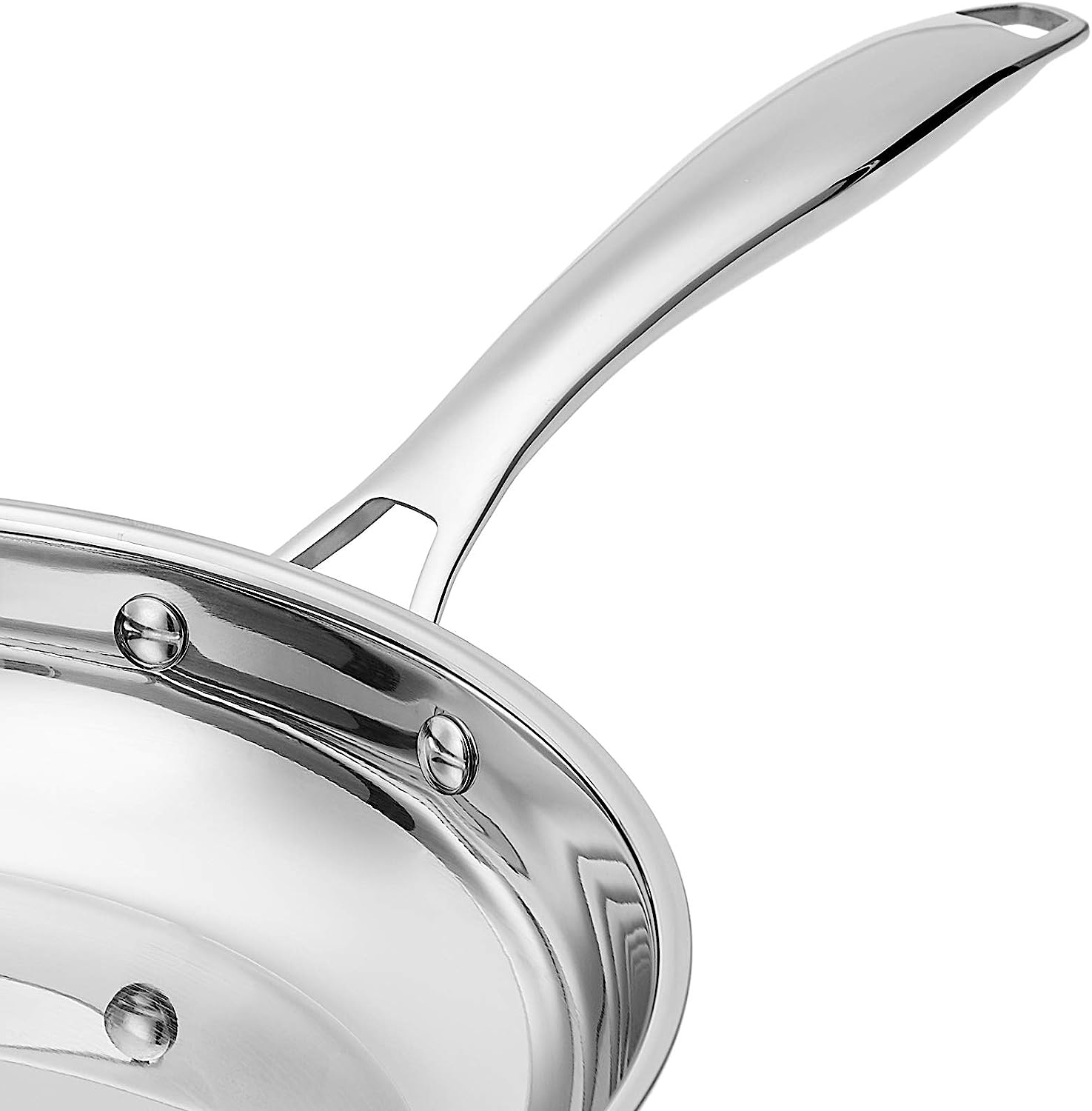 SUGIFT Stainless Steel 9.5" & 11" Nonstick Open Fry Pan, Set of 2