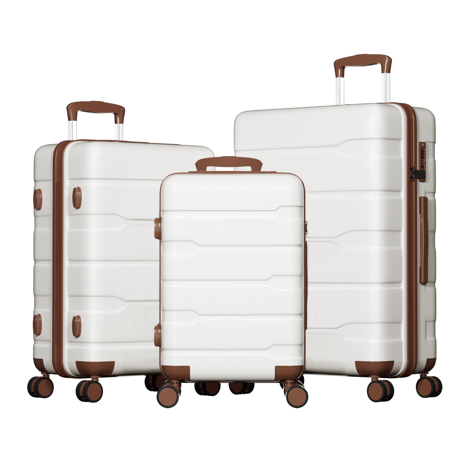 3 Piece Sets Luggage Sets with TSA Lock and Spinner Wheels