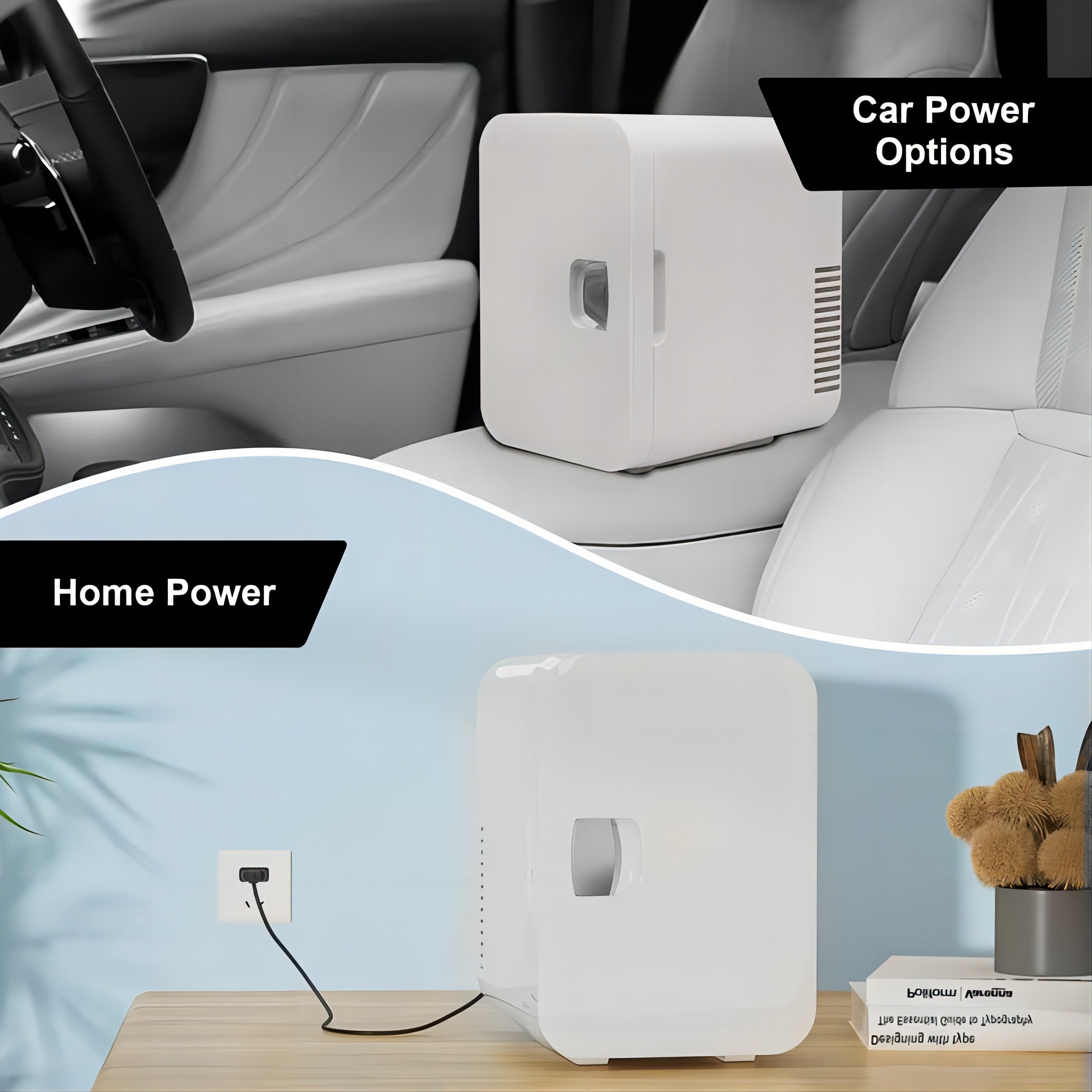 SUGIFT 6Litre Capacity Mini Fridge, Portable Thermoelectric Cooler and Warmer Refrigerators for Home, Office and Car