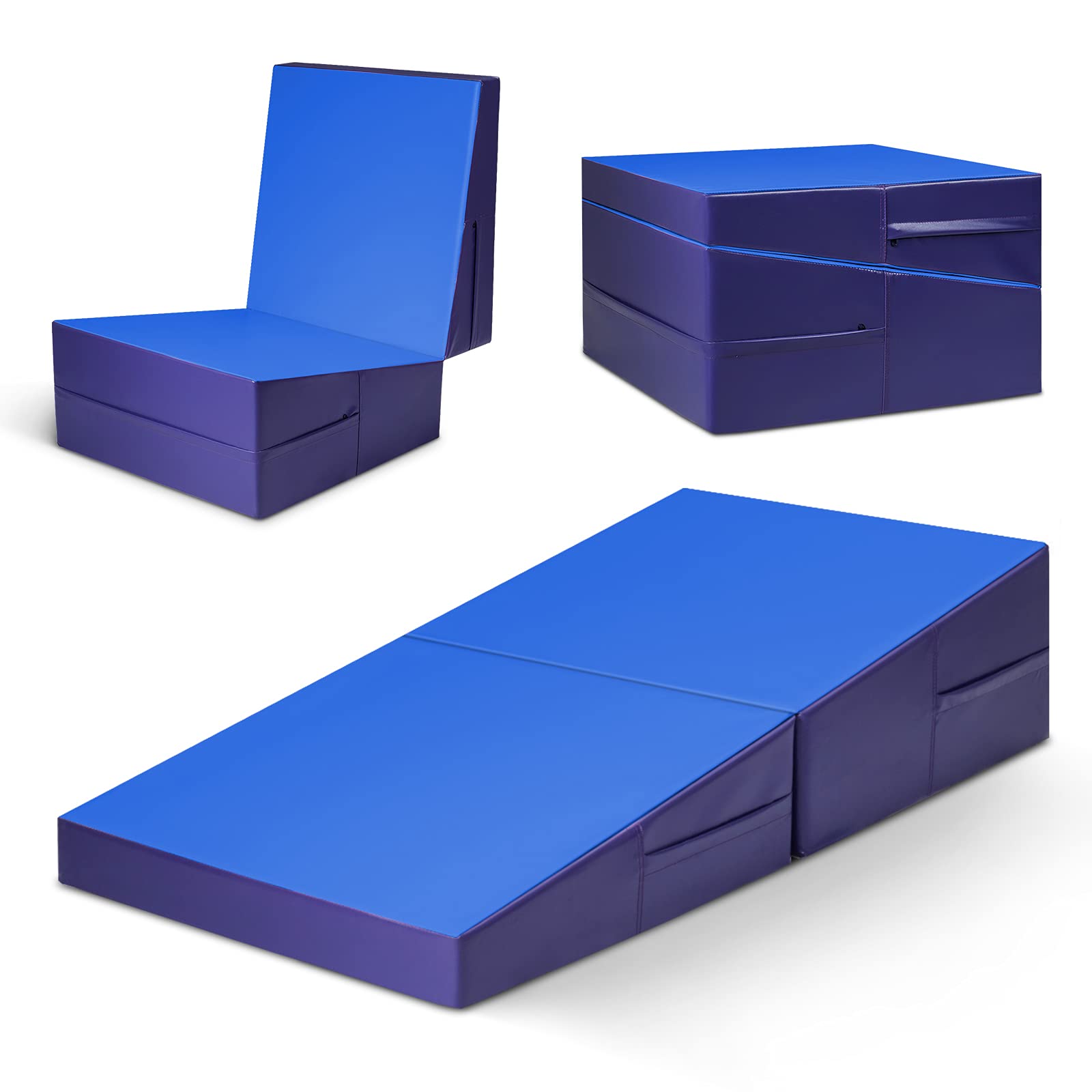 Tumbling Incline Gymnastics Exercise Folding Wedge Ramp Mat