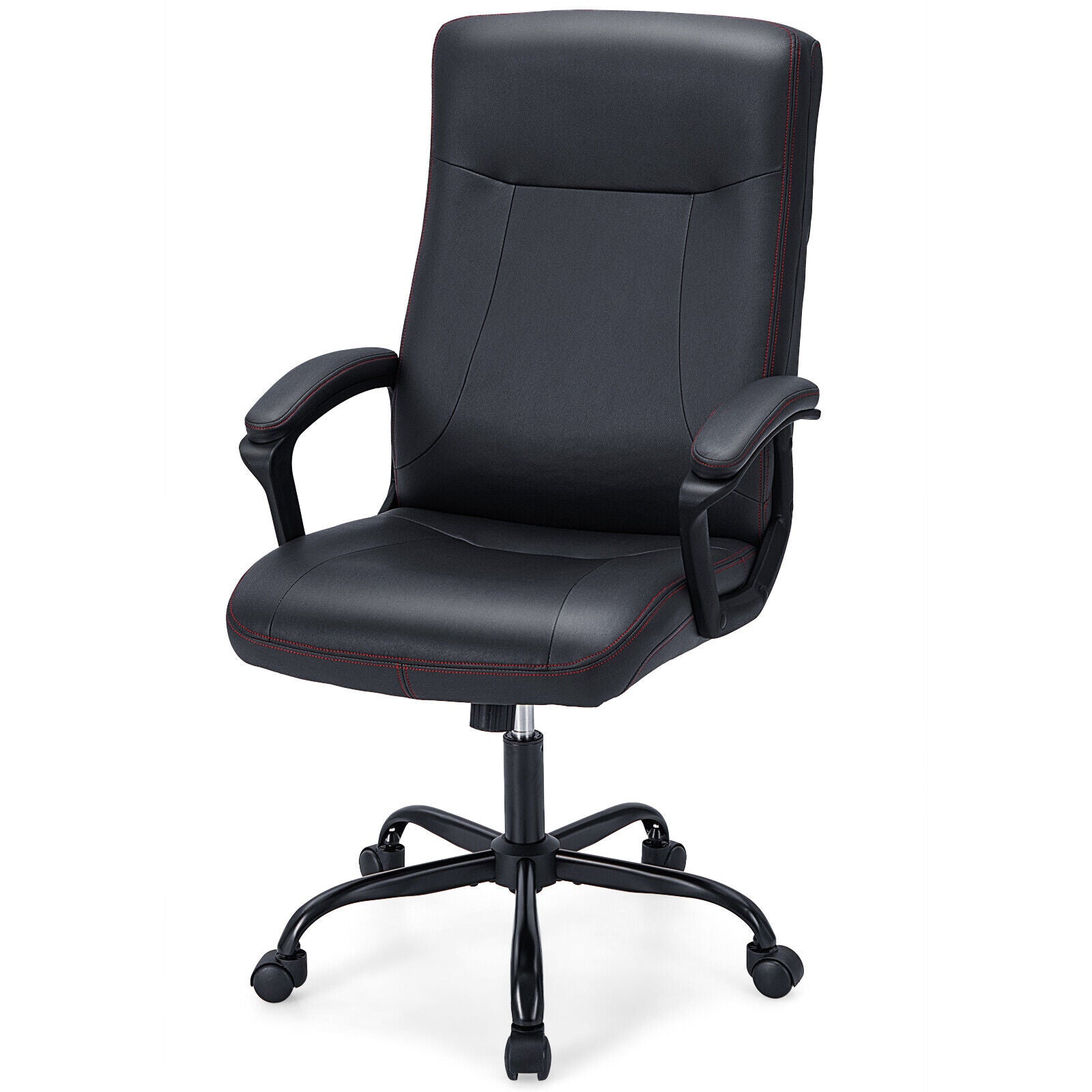 Upholstered Executive Computer Desk Chair with Ergonomic High Back