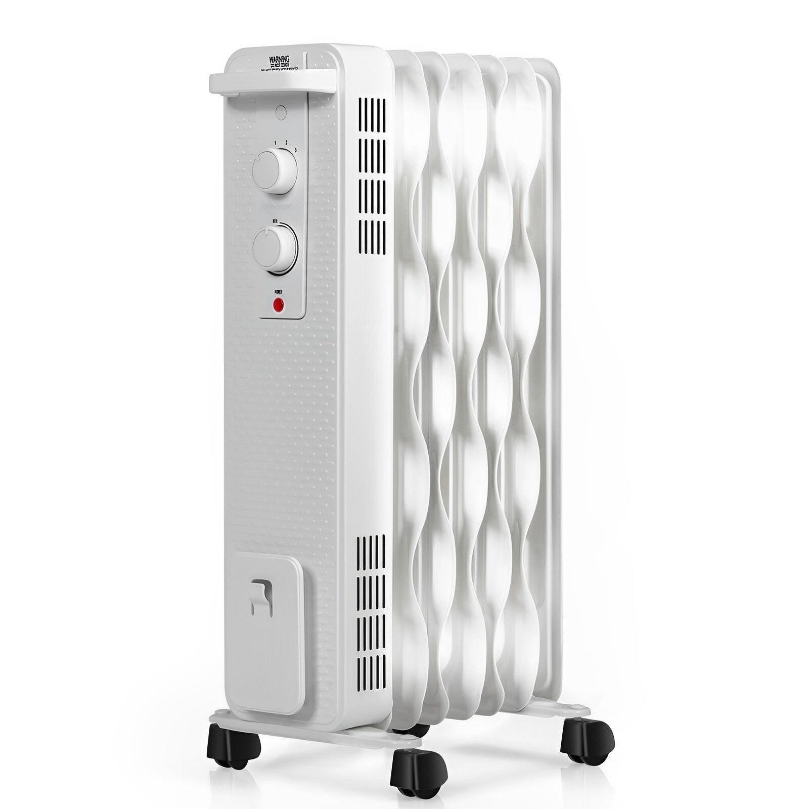 1500 W Oil-Filled Heater Portable Radiator Space Heater with Adjustable Thermostat