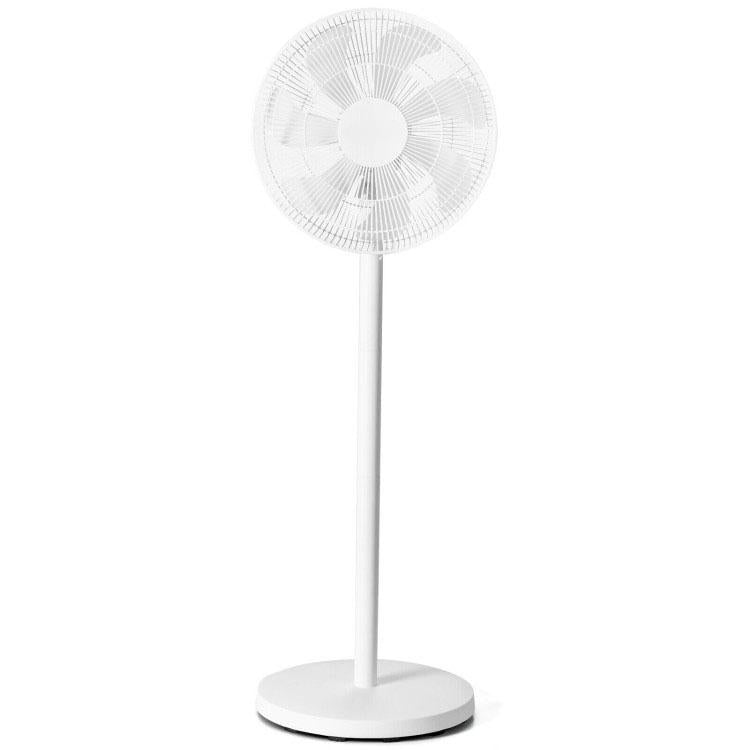 16 Inch Oscillating Pedestal 3-Speed Adjustable Height Fan with Remote Control-White
