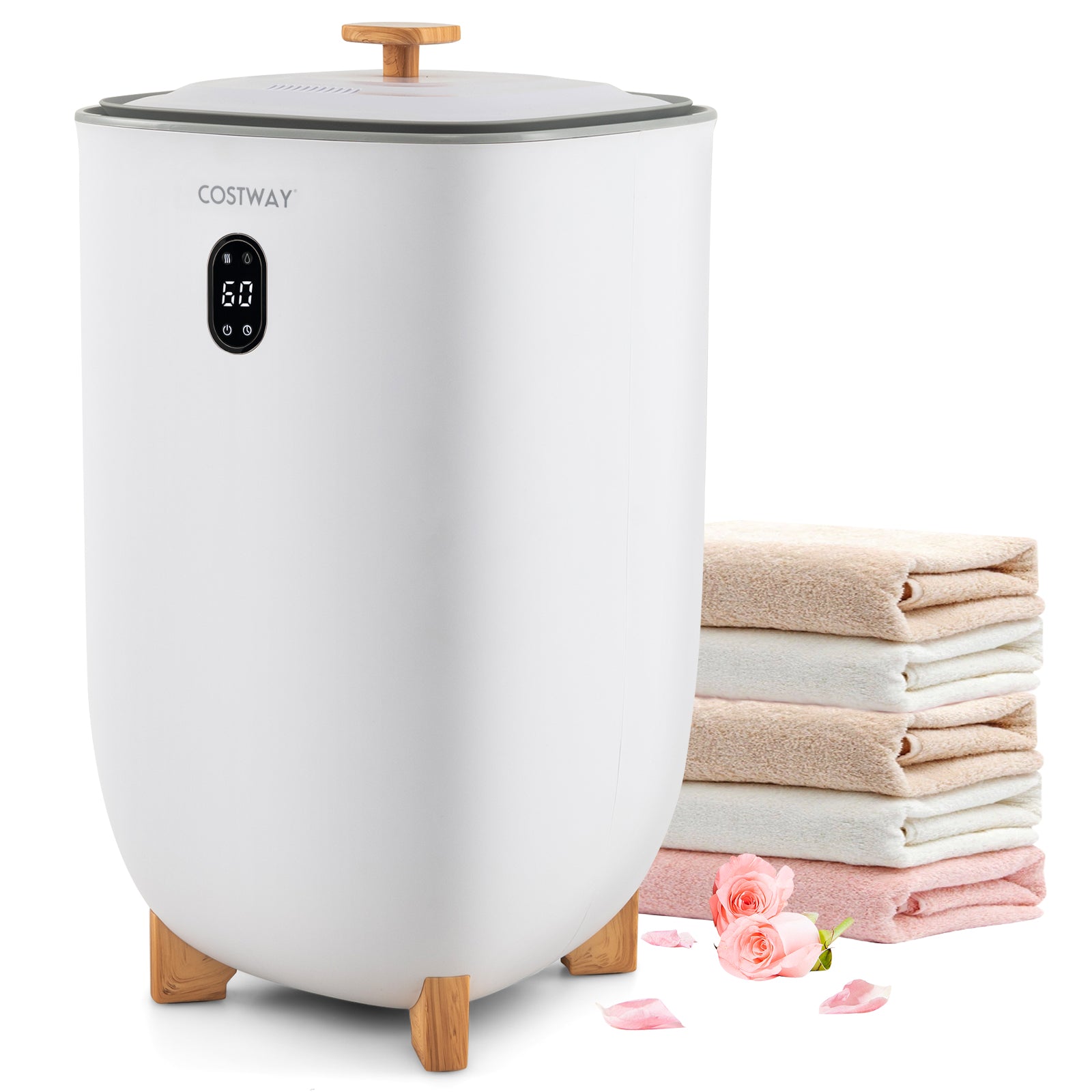 35L Large Home Towel Warmer Bucket with Auto Shut-off Function