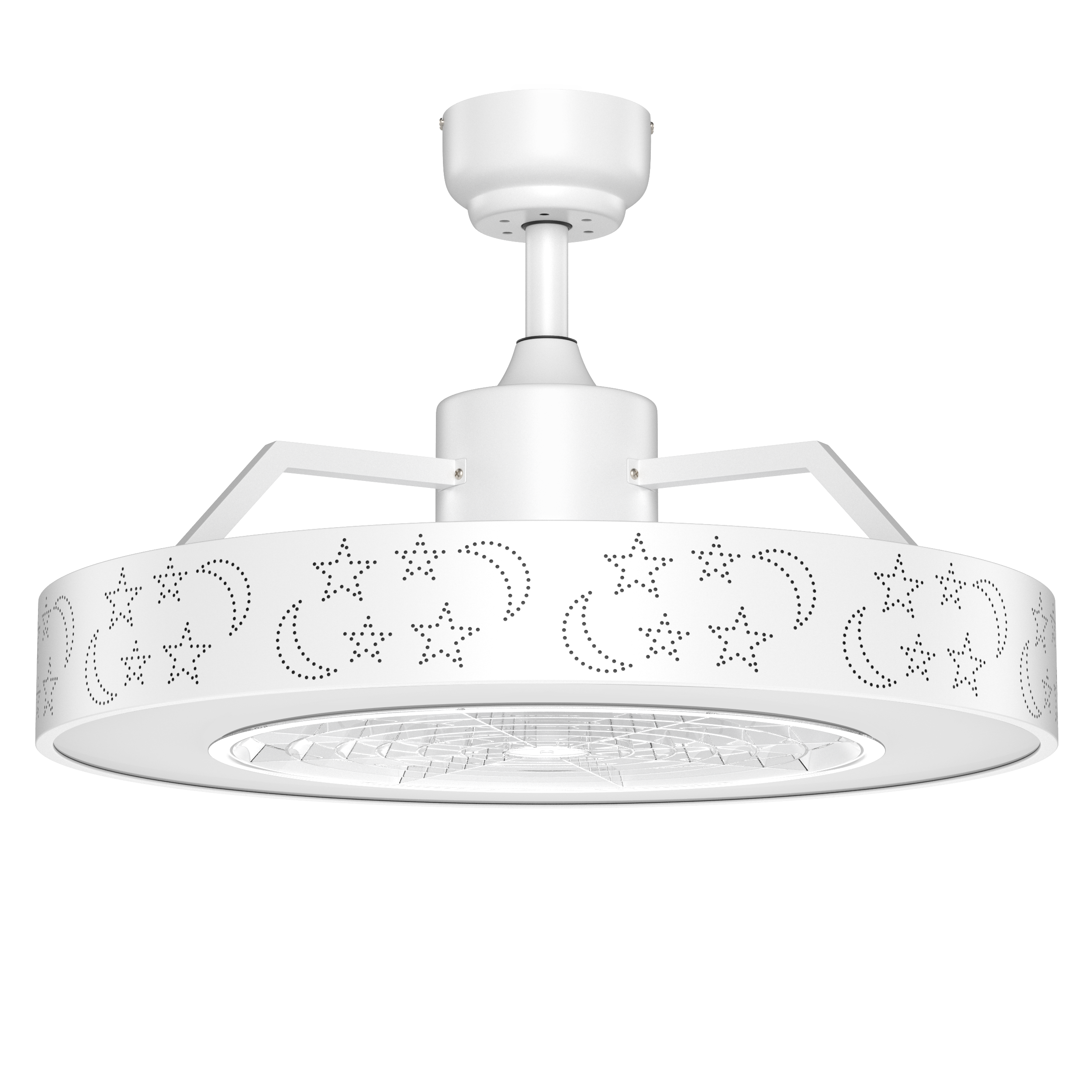 23 Inch Ceiling Fan with LED Light and Remote Control