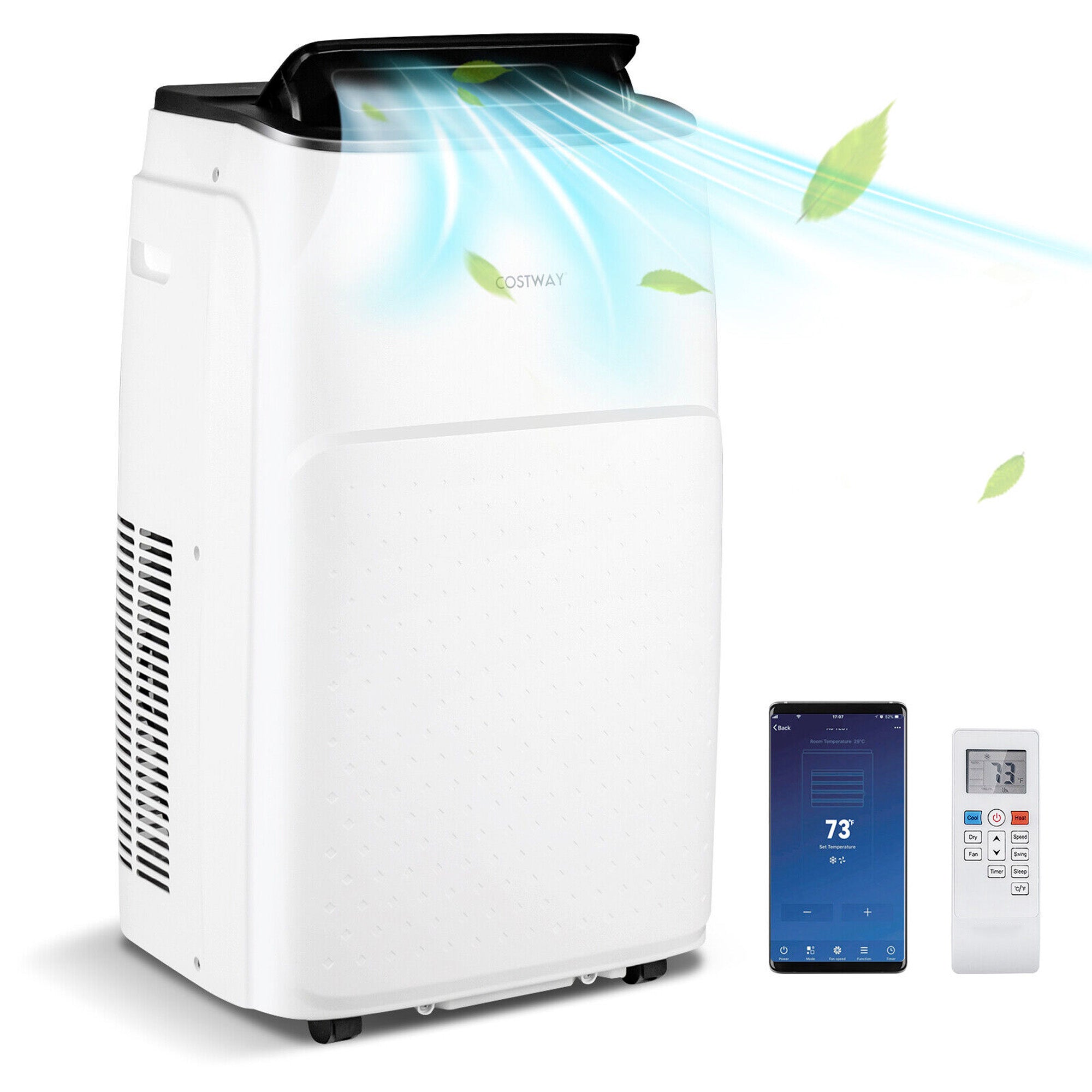 SUGIFT 13000 BTU(Ashrae) Portable Air Conditioner with App and Heater