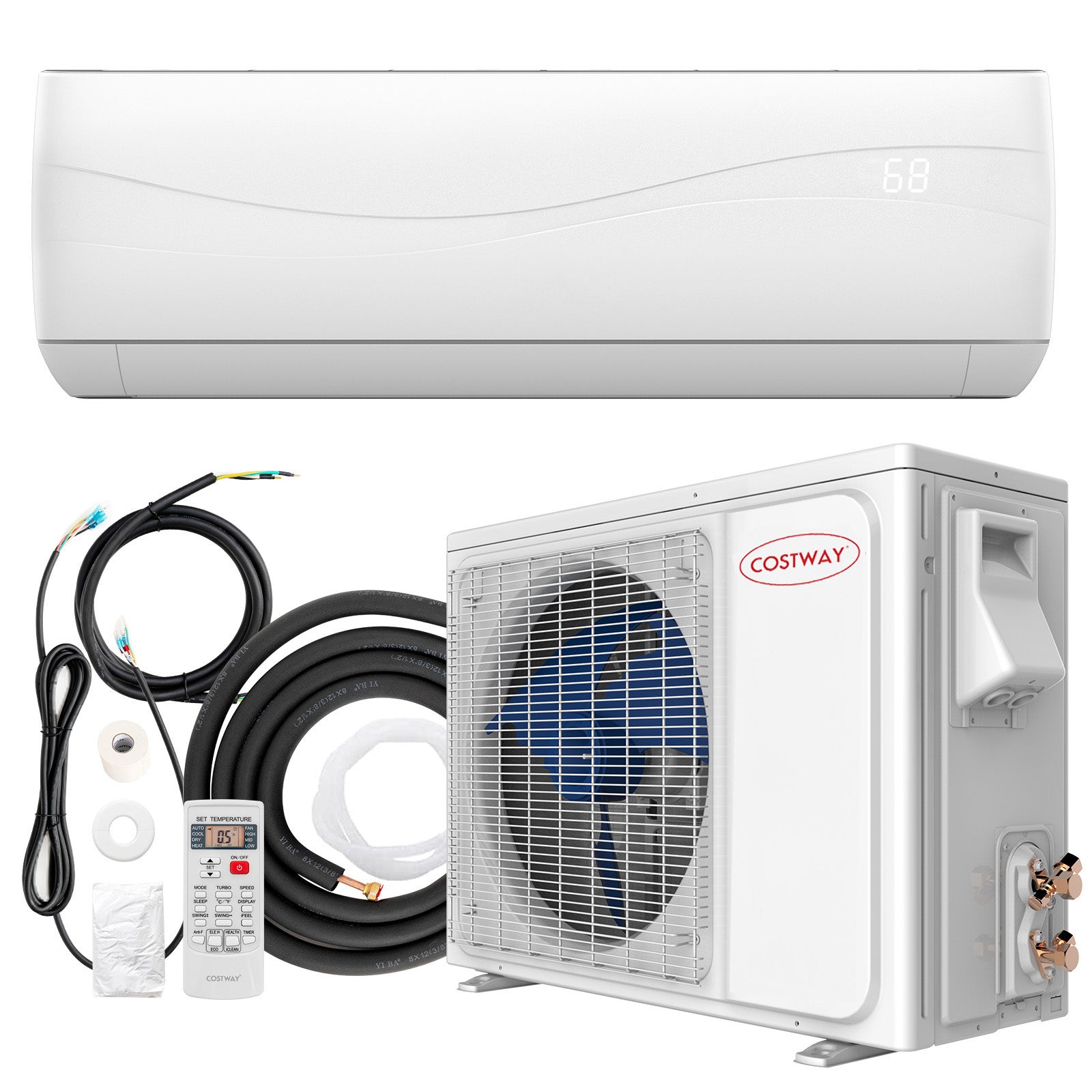 12000 BTU 20 SEER2 115V Ductless Mini Split Air Conditioner