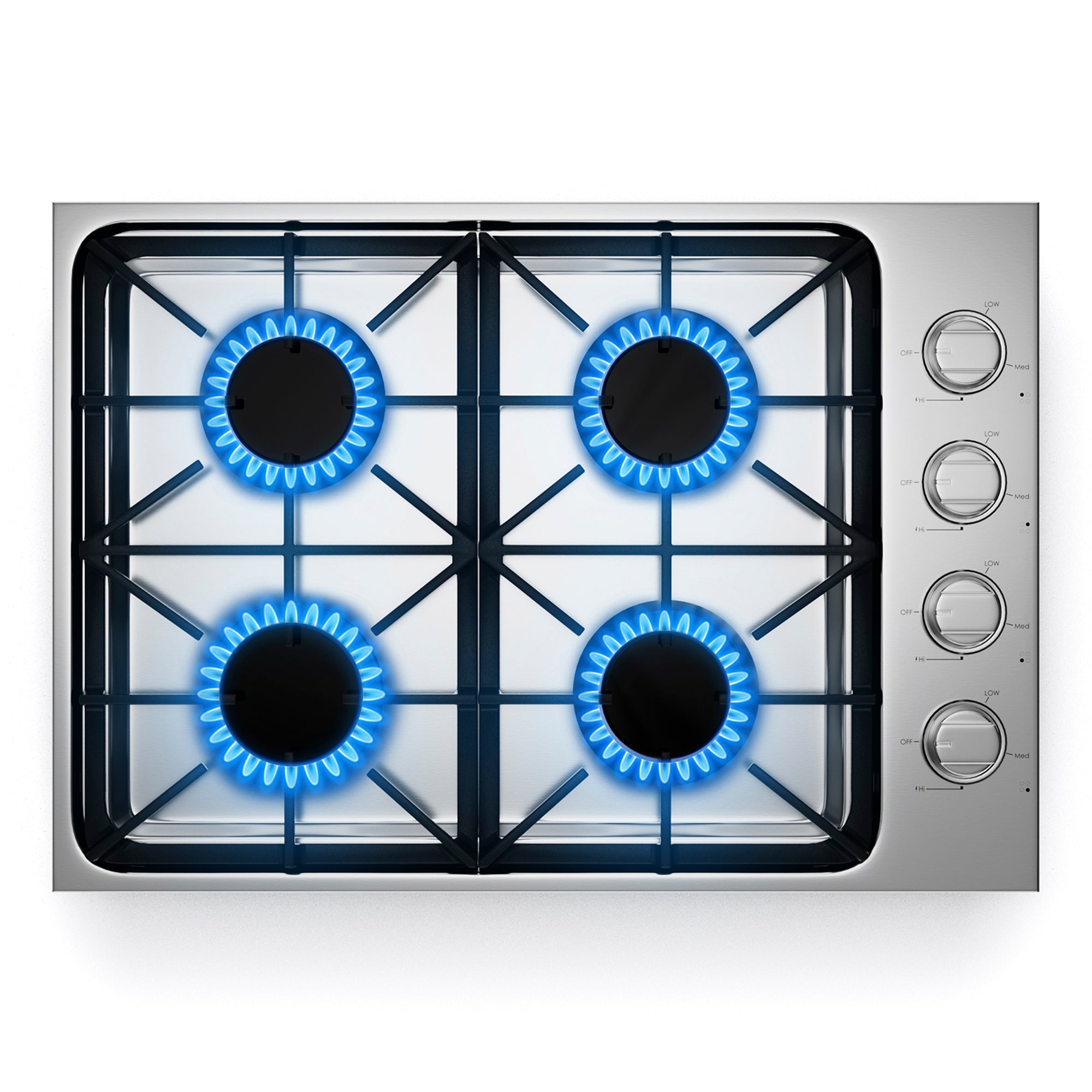 SUGIFT 30 Inch Gas Cooktop with 4 Powerful Burners and ABS Knobs