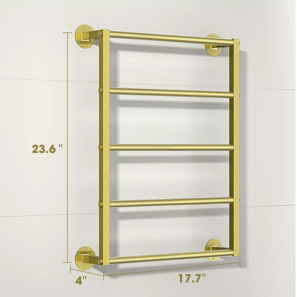 18in Towel Rack Wall-Mounted Towel Holder for Bathroom