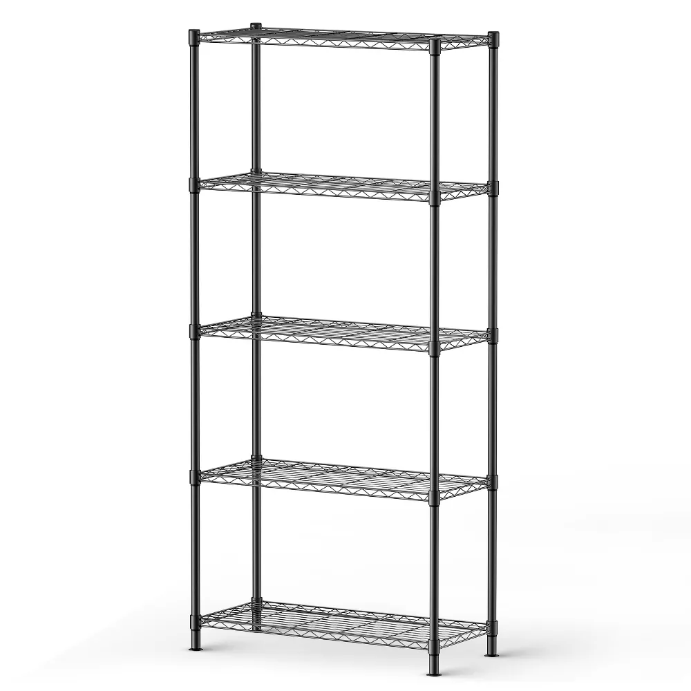 SUGIFT 5 Tier Wide Wire Shelving Heavy Duty Storage Shelves Unit Storage Shelf