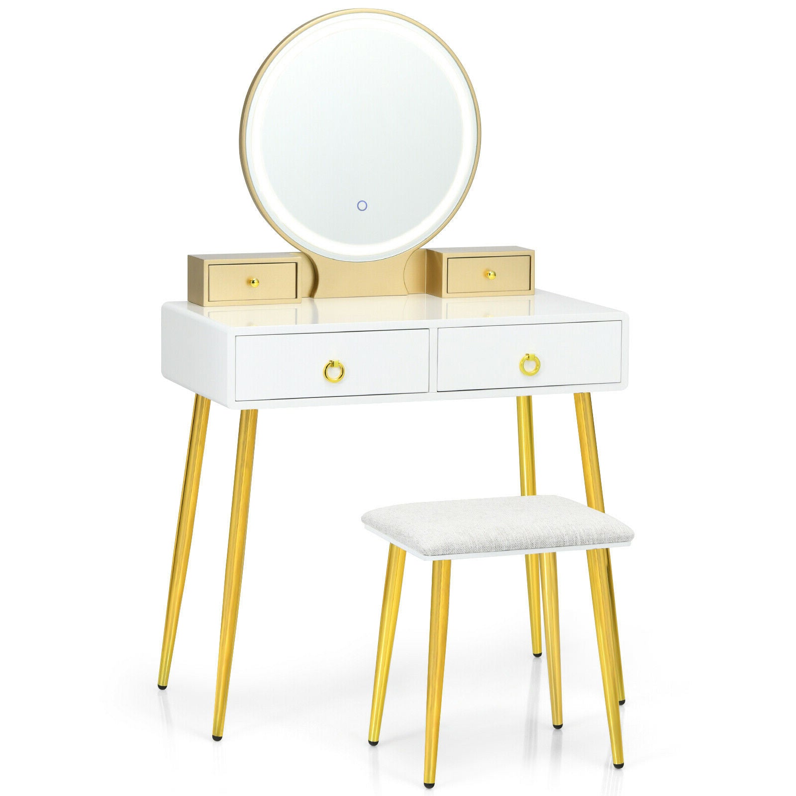 SUGIFT Vanity Table Set with Mirror