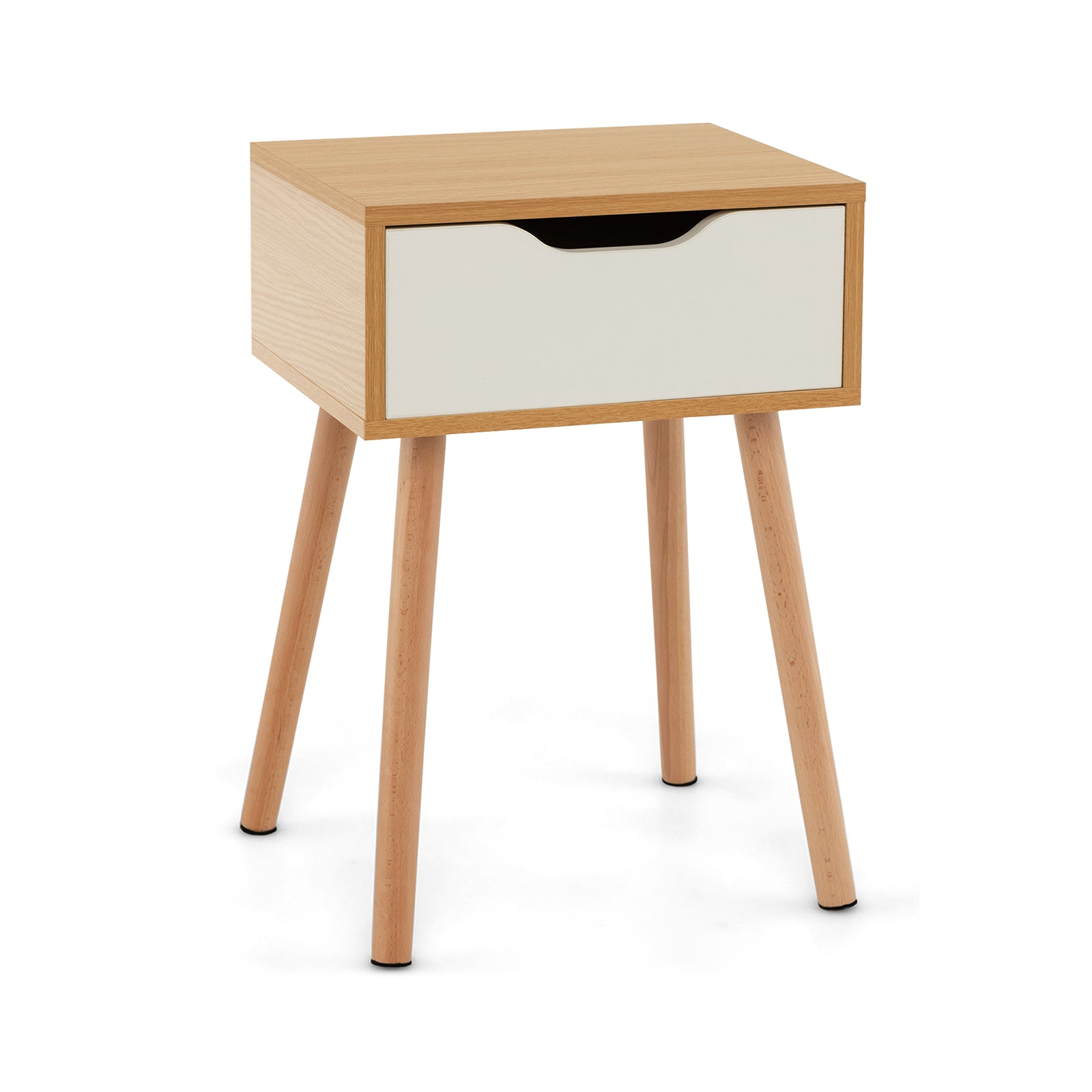 SUGIFT Modern Nightstand with Storage Drawer for Bedroom Living Room