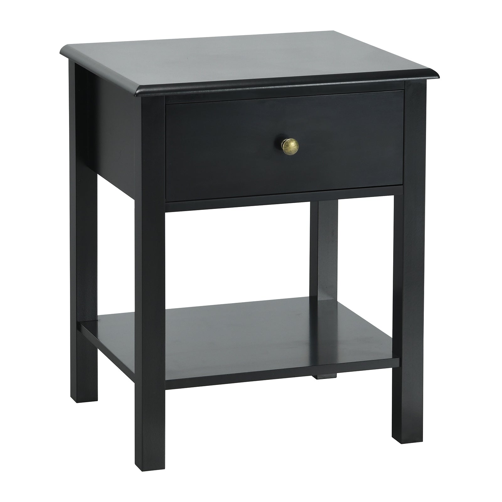SUGIFT Nightstand End Table with Drawer and Shelf