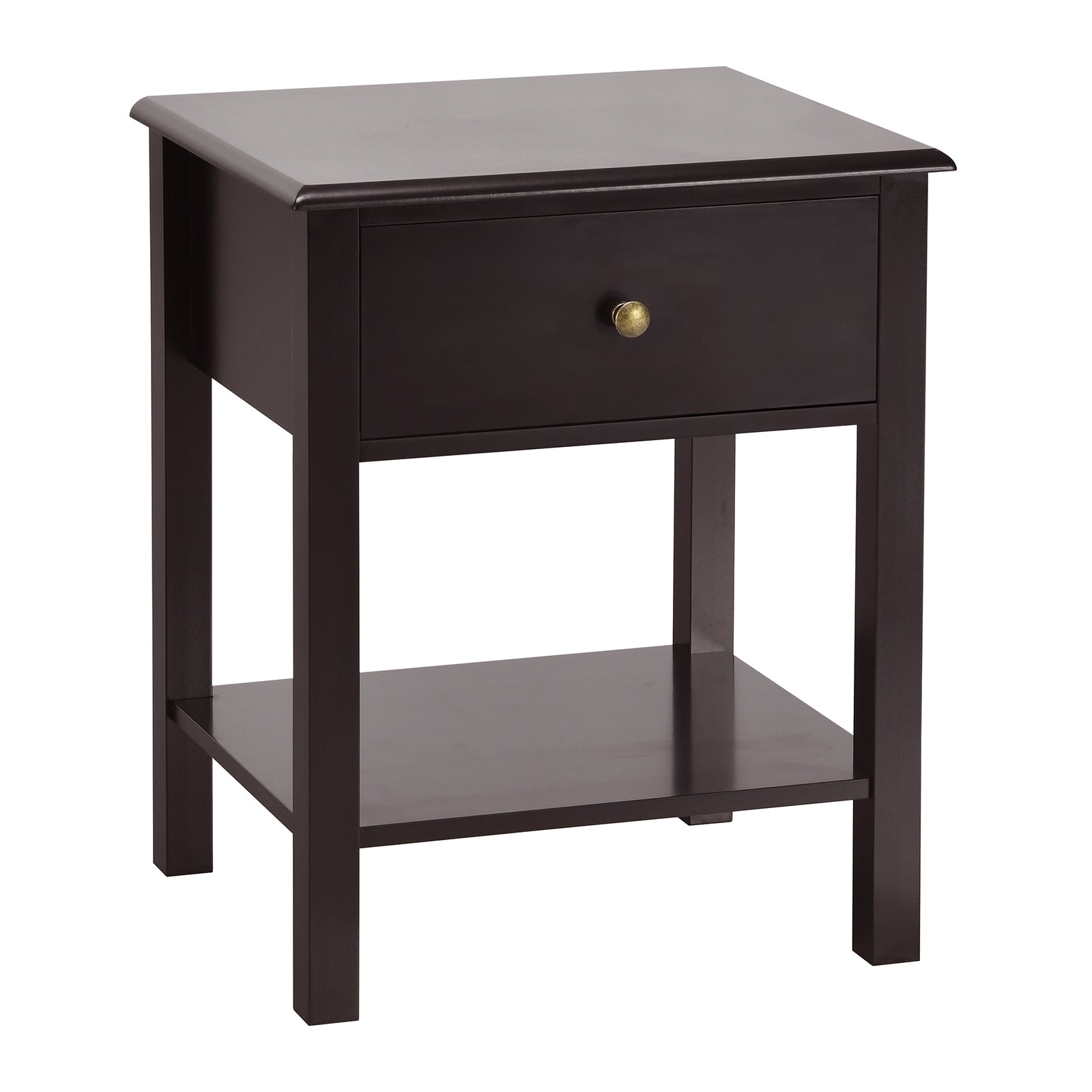 SUGIFT Nightstand End Table with Drawer and Shelf