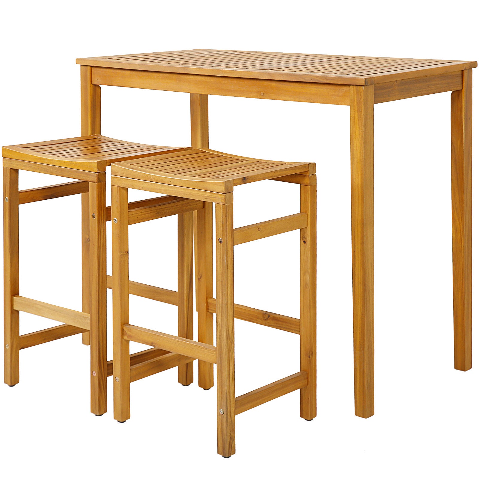 SUGIFT 30-Inch Height Bar Chair with Saddle Shaped Seat and Sturdy Footrest