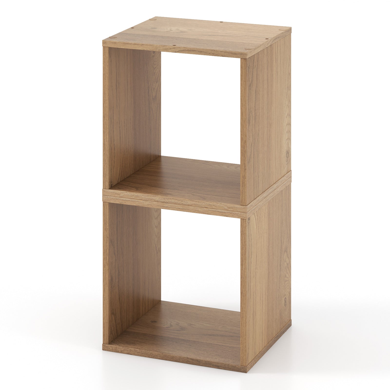 2 Cubes Stackable Bookcase for Living Room and Study