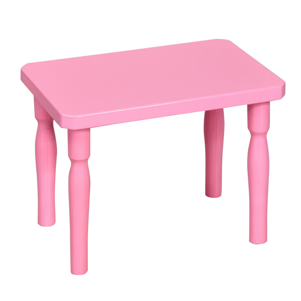 30-Key Wood Toy Kids Grand Piano with Bench & Music Rack-Pink