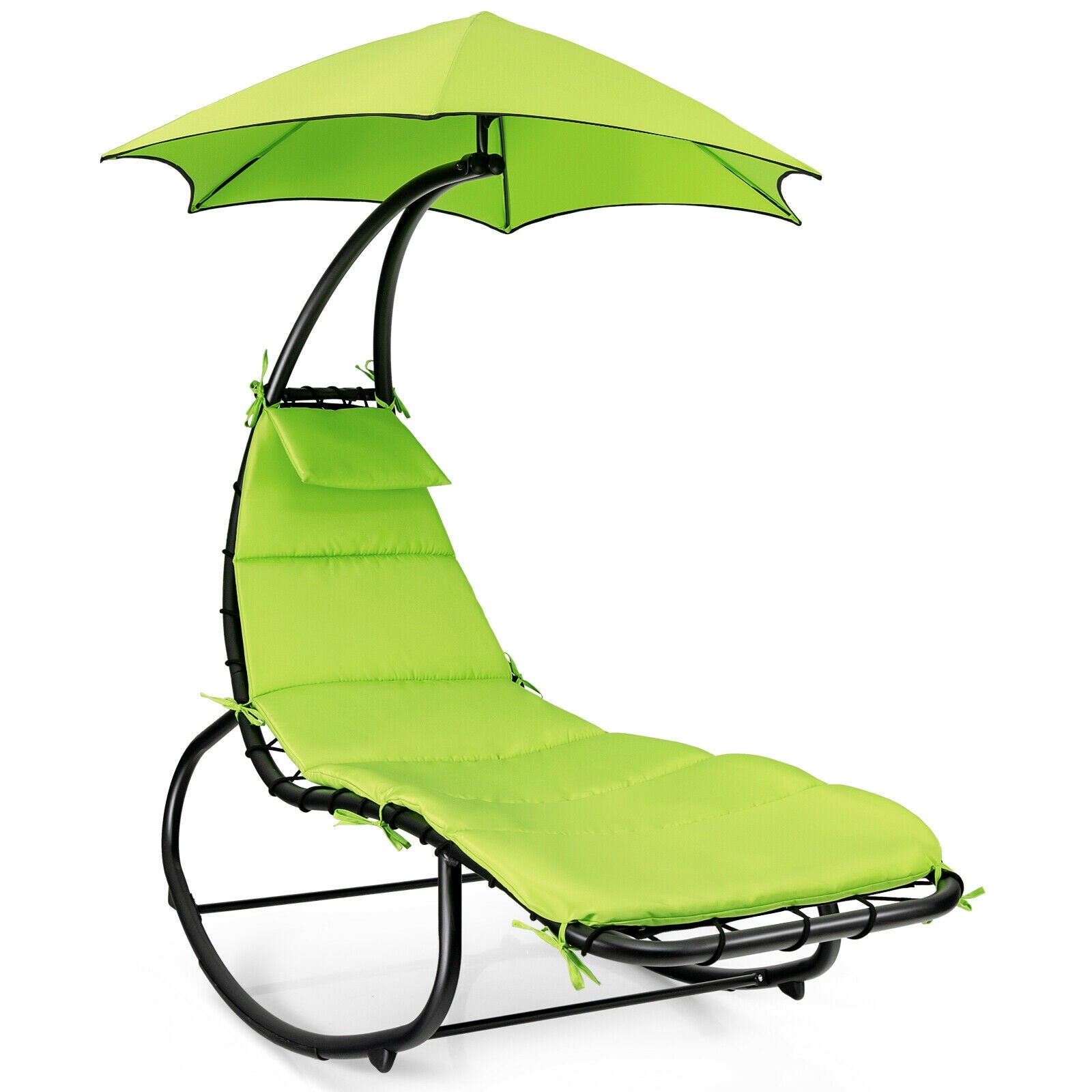 SUGIFT Hammock Chair with Shade Canopy and Built-in Pillow