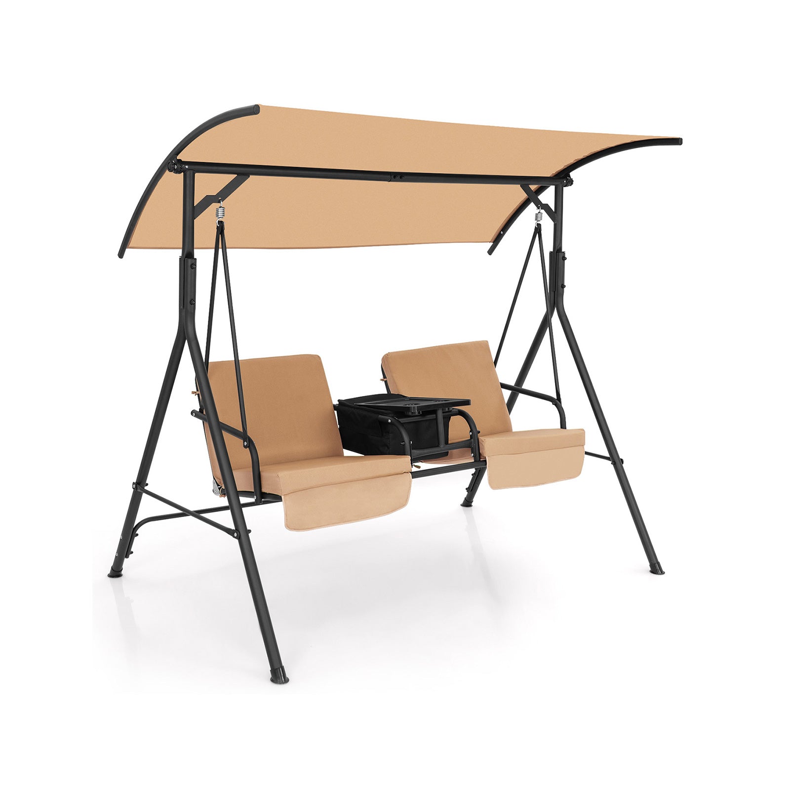 SUGIFT Porch Swing Chair with Adjustable Canopy
