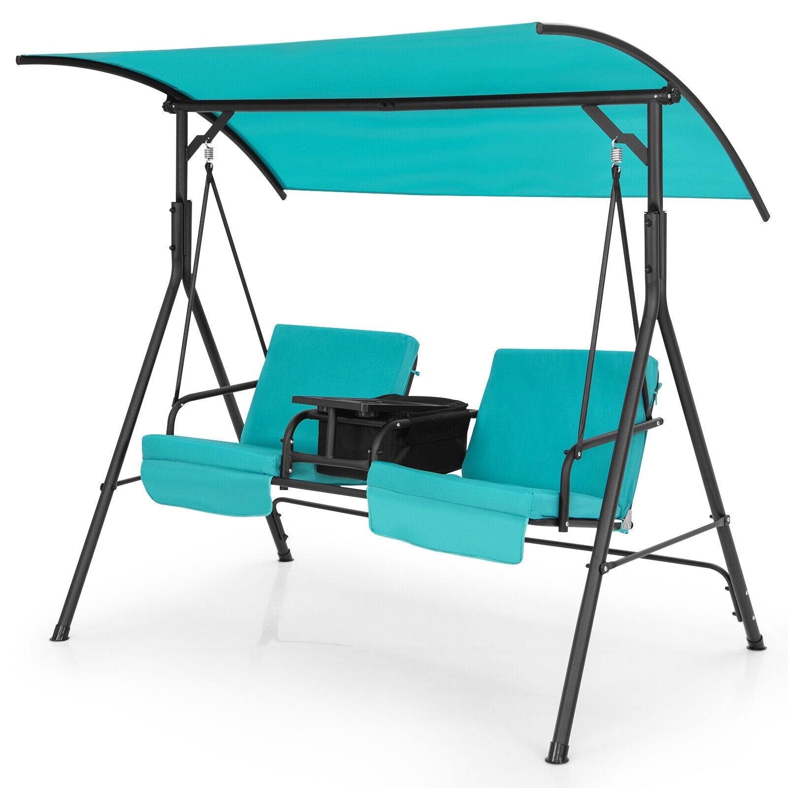 SUGIFT Porch Swing Chair with Adjustable Canopy