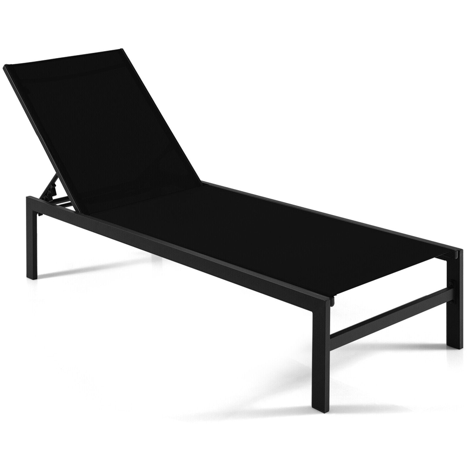 SUGIFT 6-Position Chaise Lounge Chairs with Rustproof Aluminium Frame