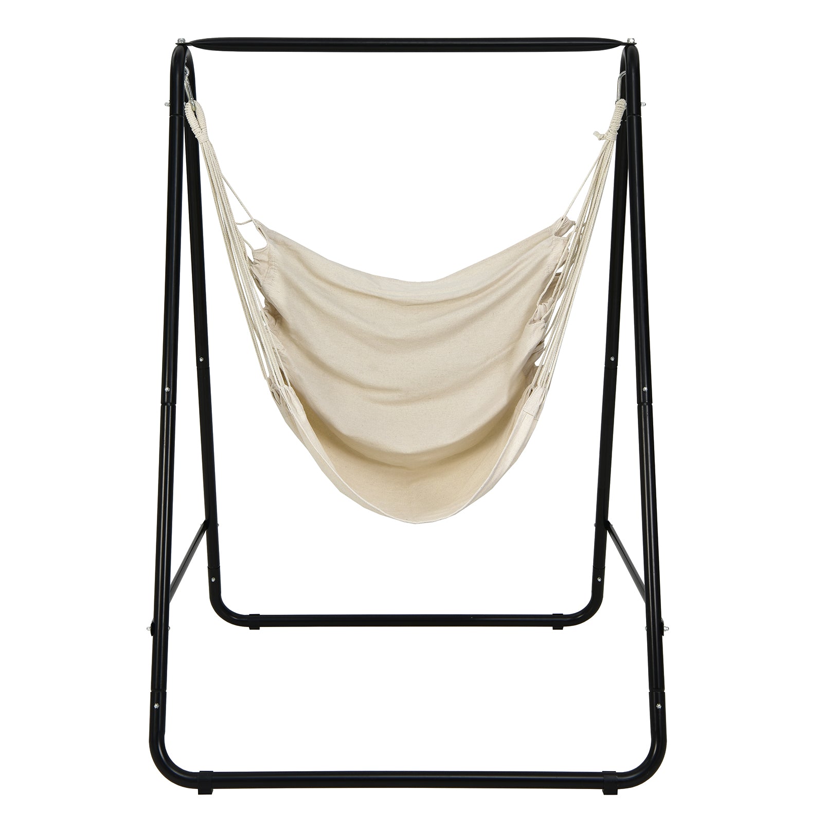 SUGIFT Hanging Padded Hammock Chair with Stand and Heavy Duty Steel