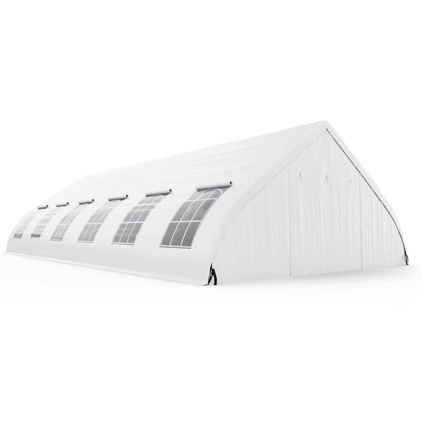 20 x 40 FT Peach Shaped Party Tent Wedding Canopy with Zipper Doors