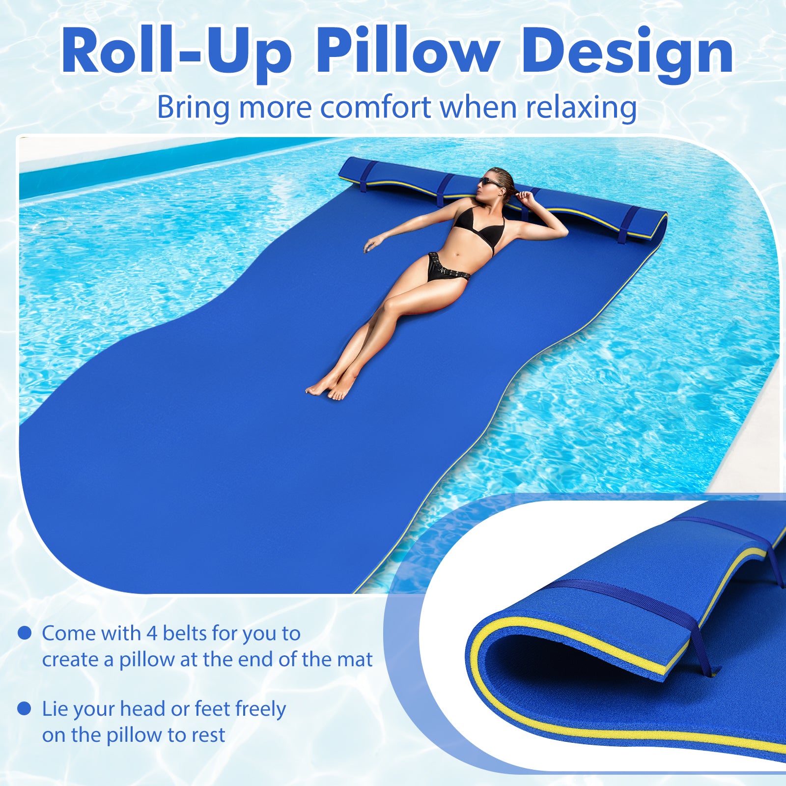 3 Layer Water Pad Foam Mat