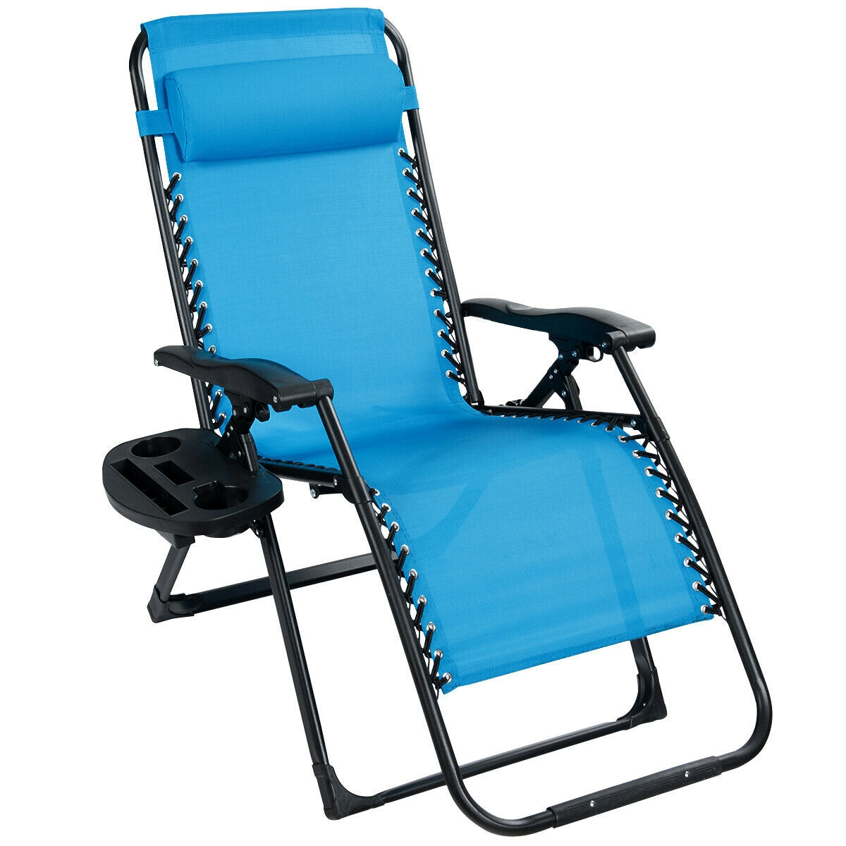 SUGIFT Oversize Lounge Chair with Cup Holder of Heavy Duty for outdoor