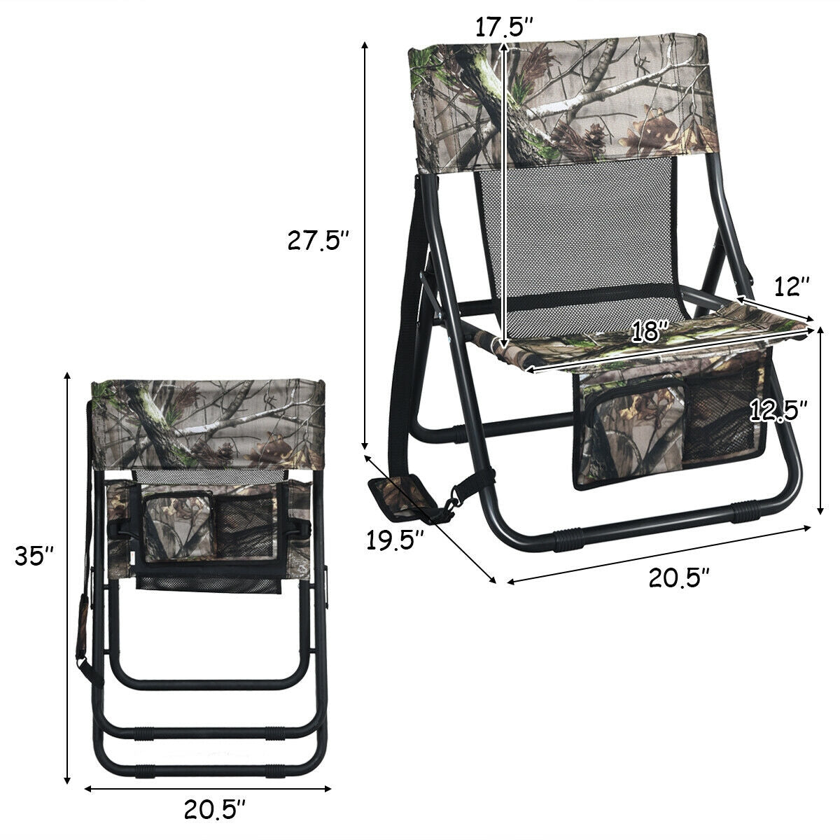 SUGIFT Portable Outdoor Folding Hunting Chair