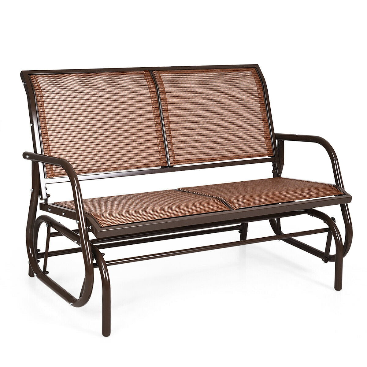 SUGIFT Swing Glider Chair 48 Inch Loveseat Rocker Lounge Backyard