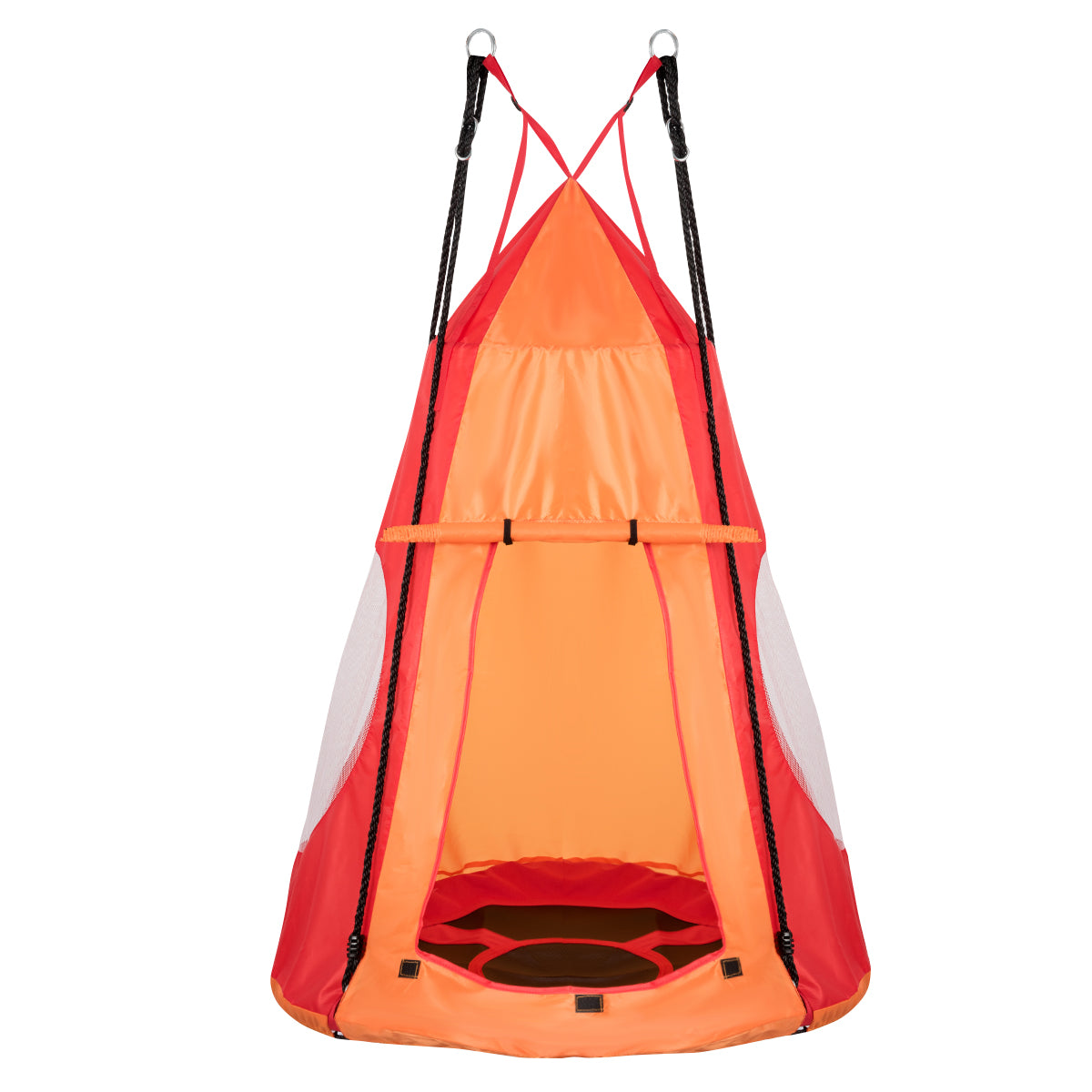 2-in-1 40 Inch Kids Hanging Chair Detachable Swing Tent