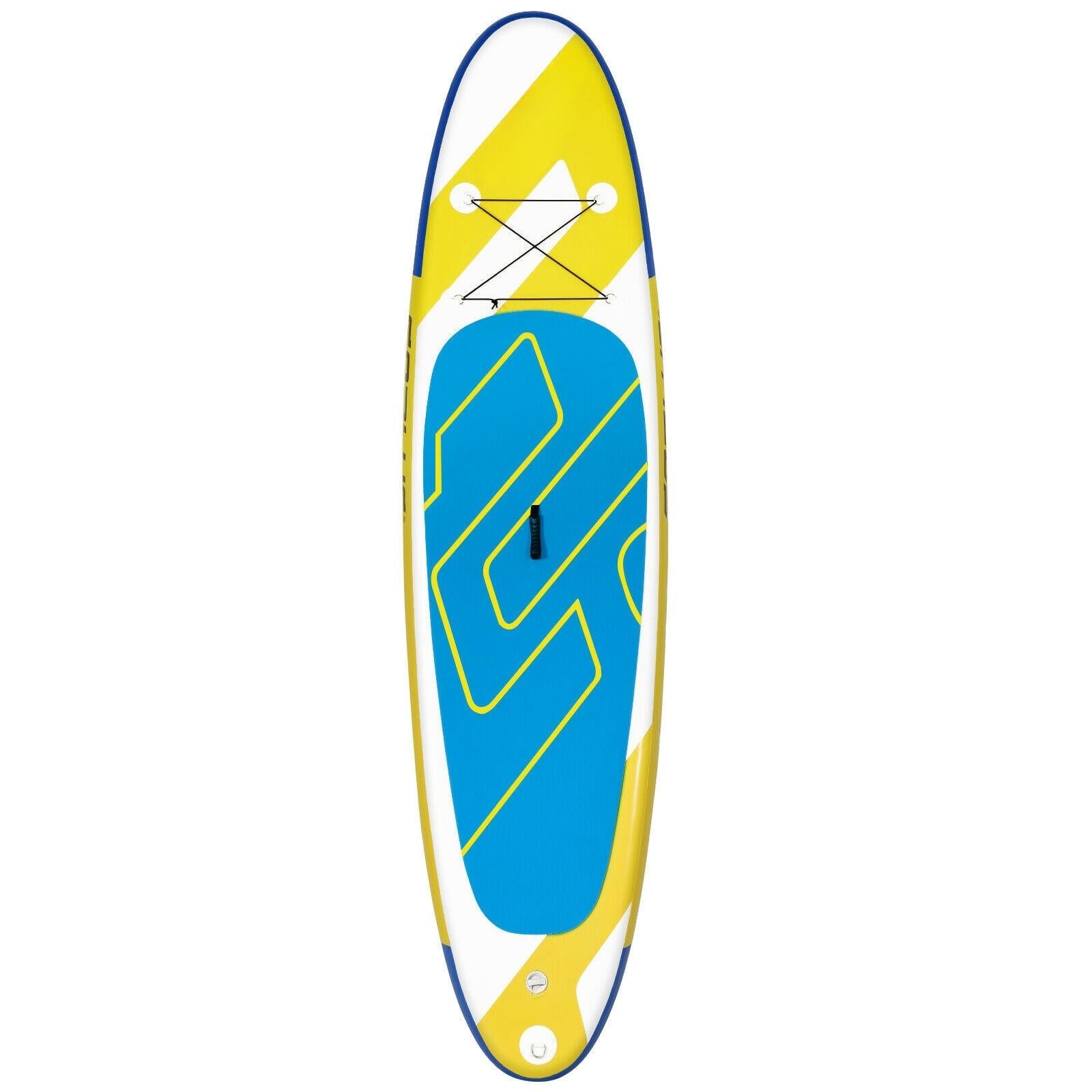 10 Feet Inflatable Stand Up Paddle Board 6 Inches Thick with Backpack Leash Aluminum Paddle