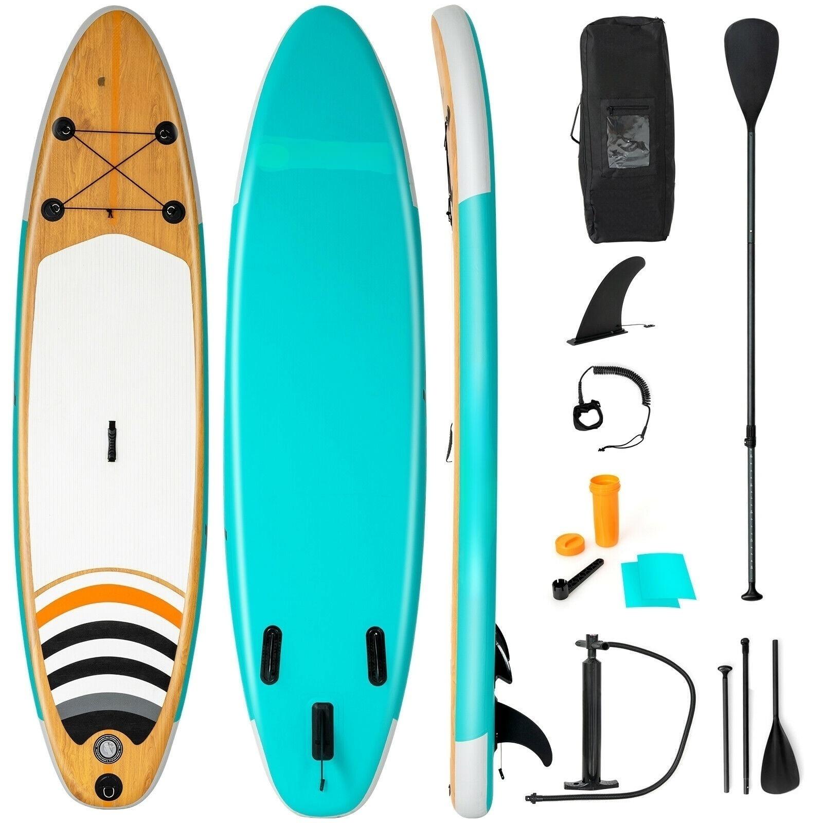 11 Feet Inflatable Stand up Paddle Board Surfboard SUP with Bag