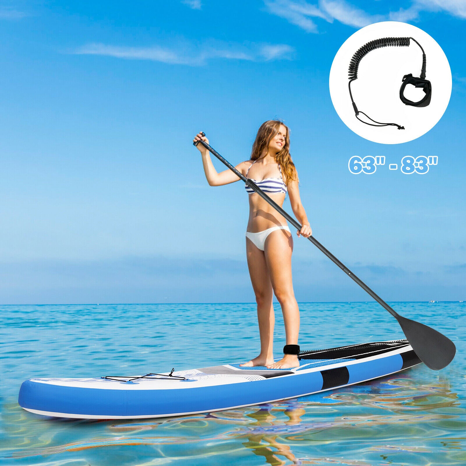 10.5 Feet Stand Up Paddle Board with Carrying Bag and Aluminum Paddle