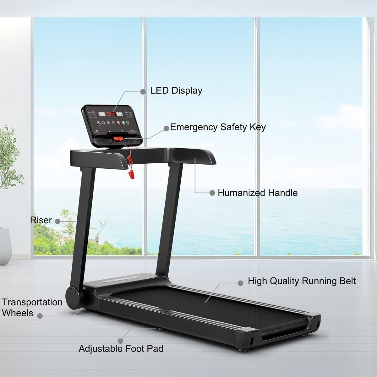 2.25 HP Electric Treadmill Running Machine with App Control